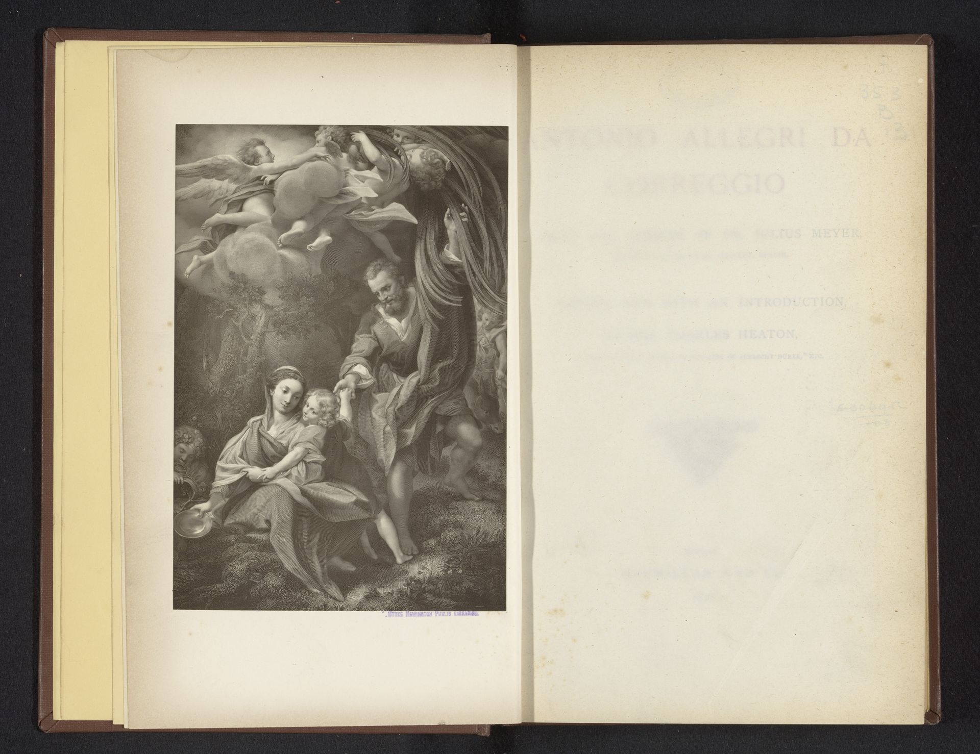 Fotoreproductie van een prent naar het schilderij Madonna della Scodella by Anonymous