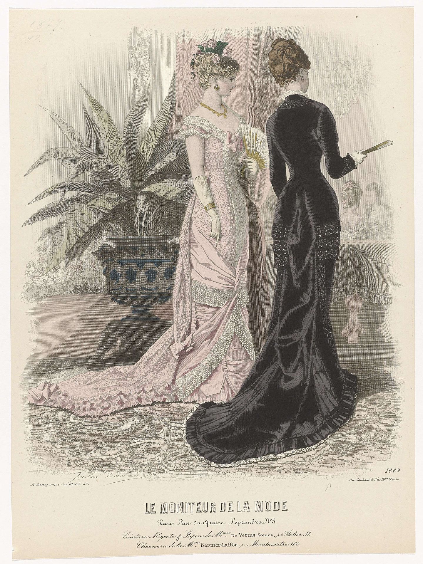 Le Moniteur de la Mode, 1879, No. 1669 : Ceinture-Régent (...) by Edouard Tailland