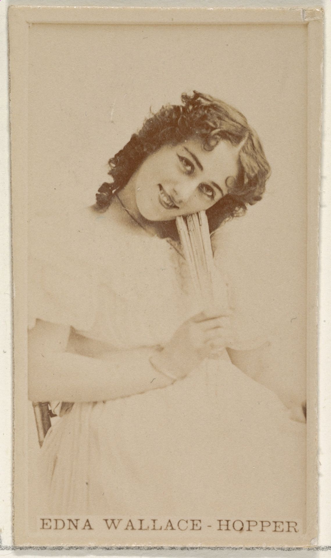 Edna Wallace-Hopper, from the Actors and Actresses series (N45, Type 8) for Virginia Brights Cigarettes by Allen & Ginter