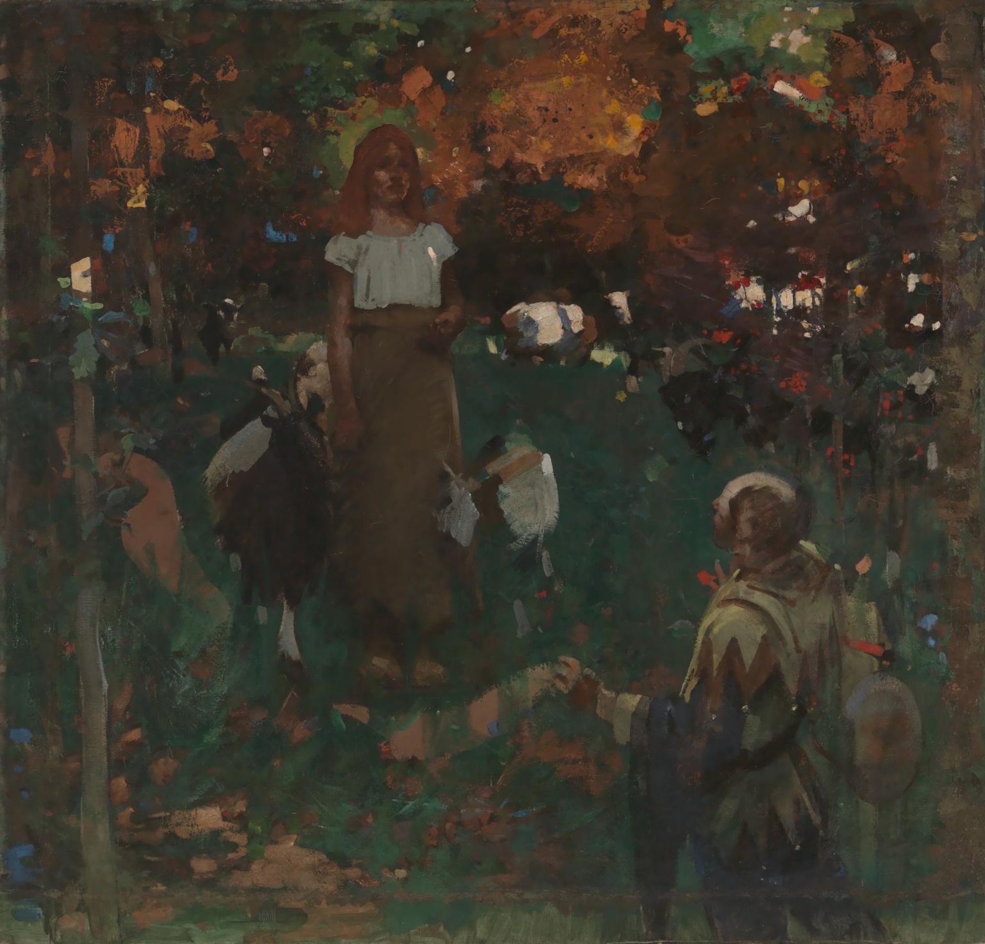 Audrey and her Goats by Arthur Melville