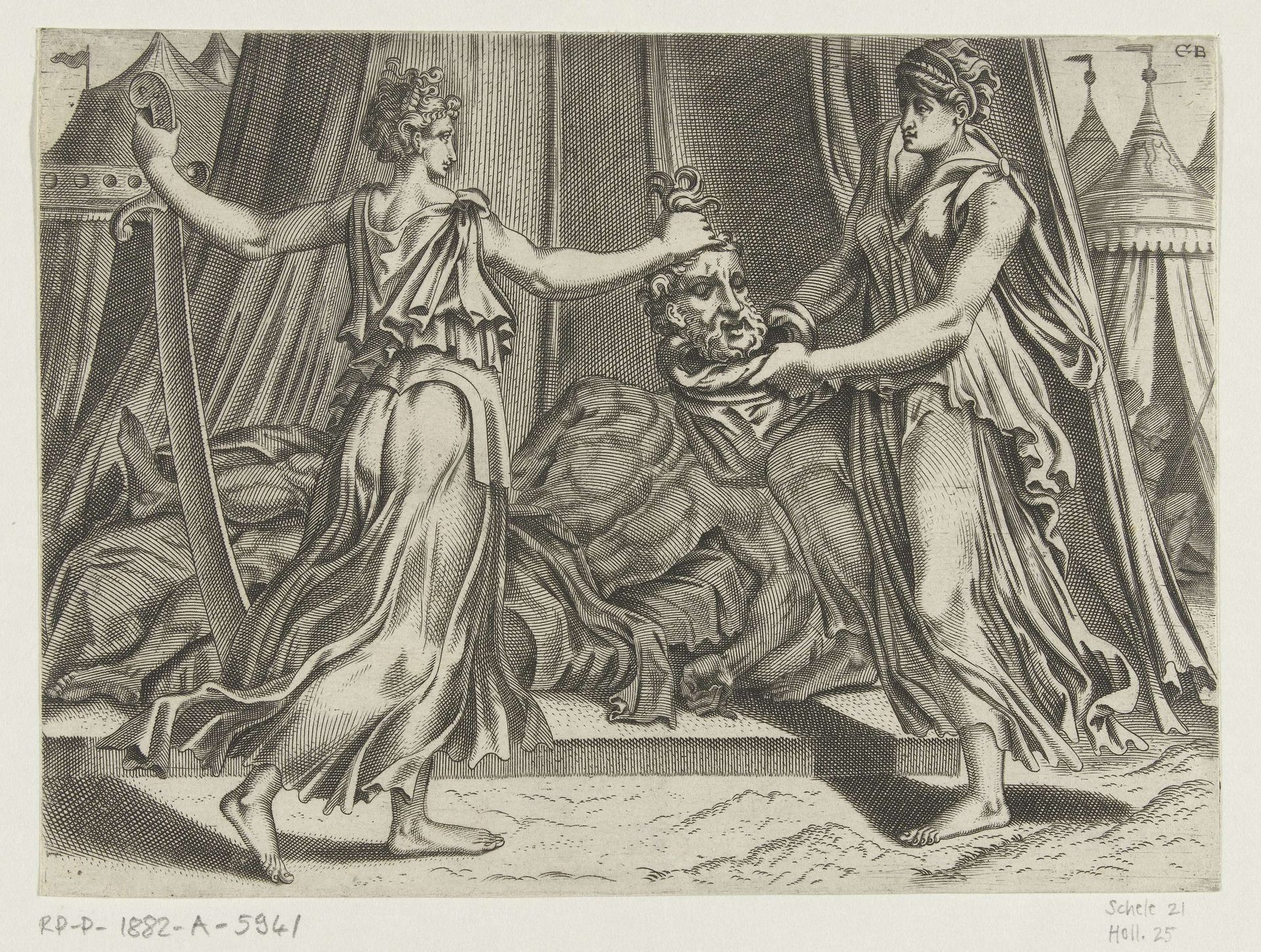 Judit met het hoofd van Holofernes by Cornelis Bos