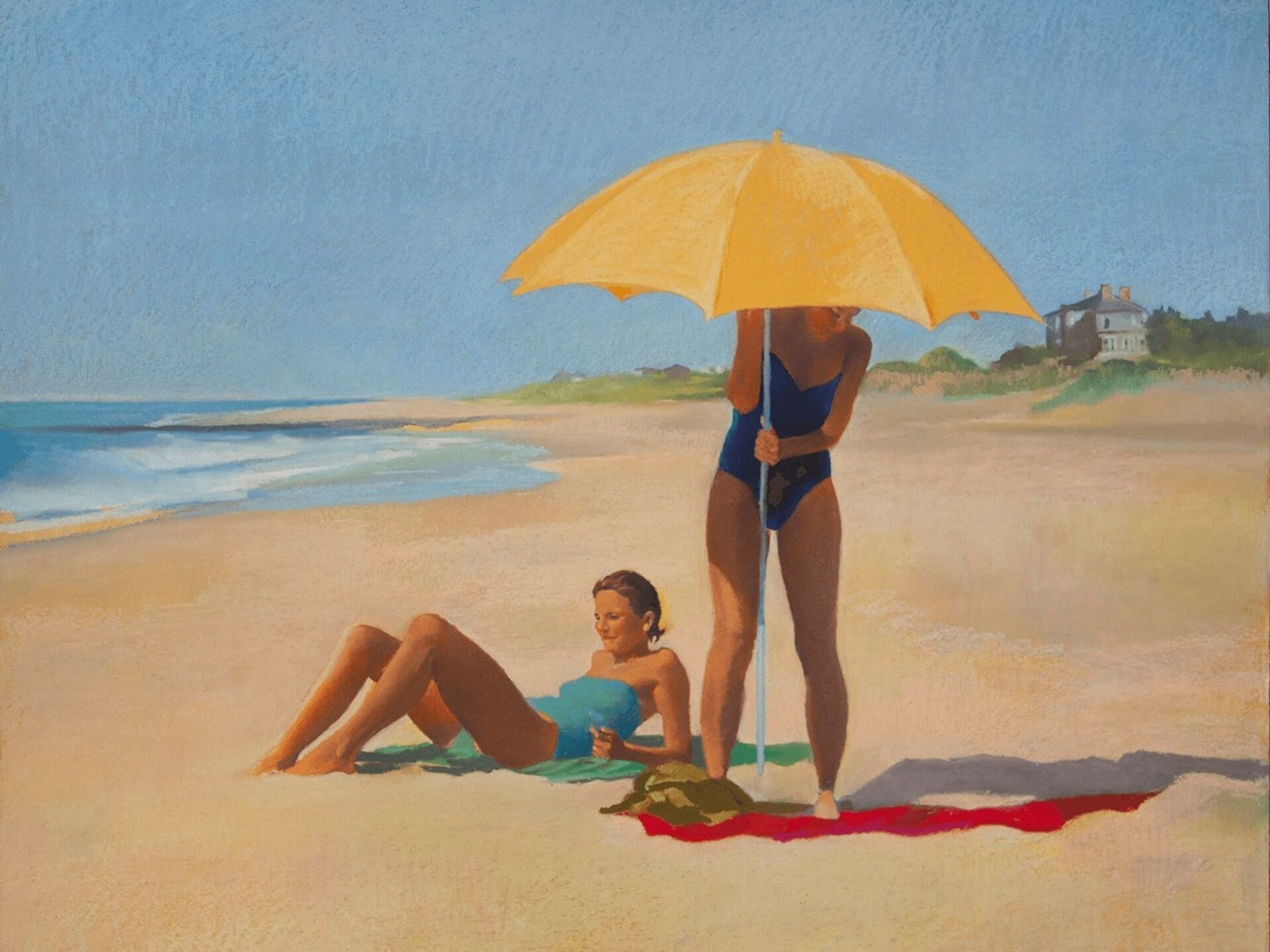 Yellow parasol by Nigel Van Wieck