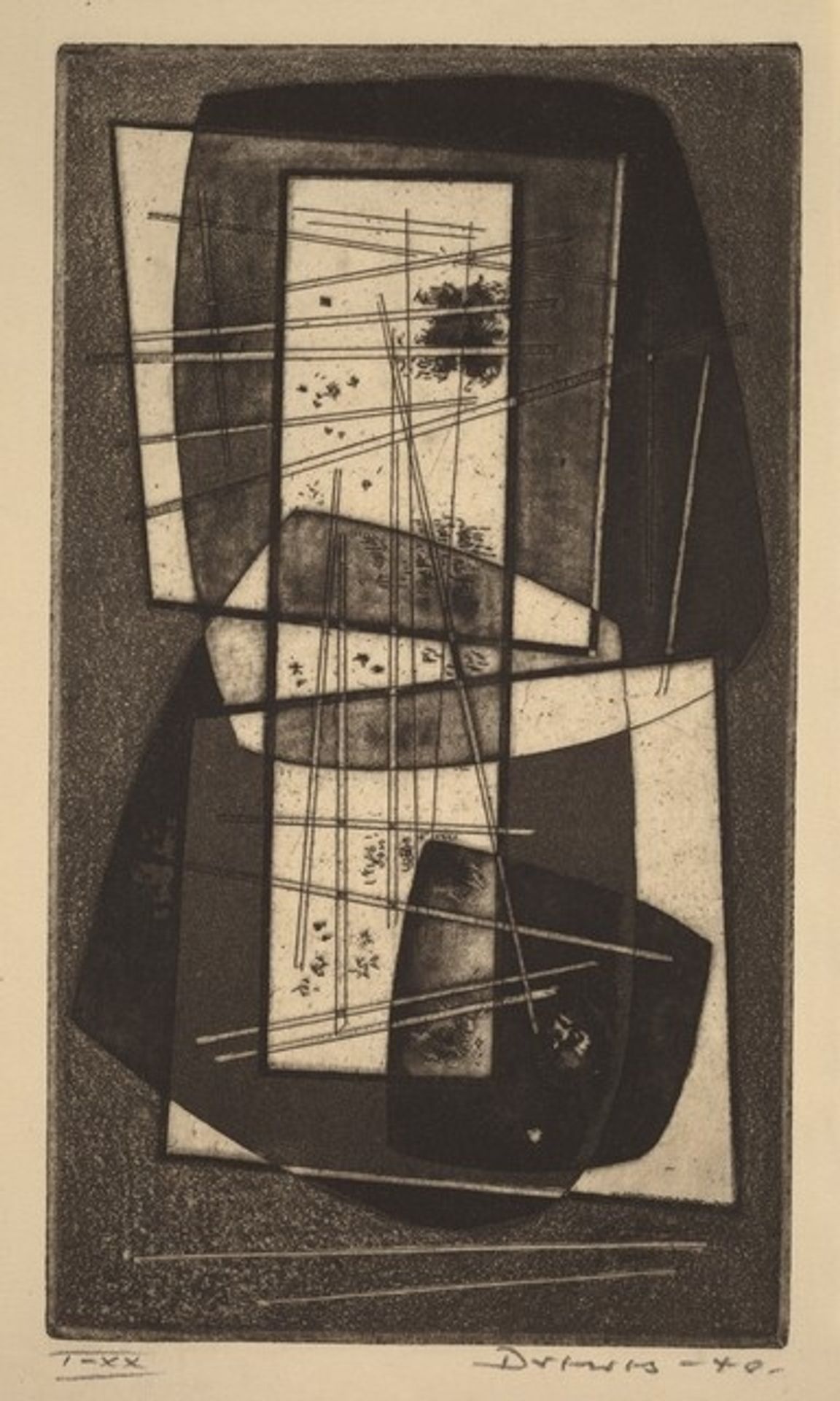 Lines in Vertical Area by Werner Drewes