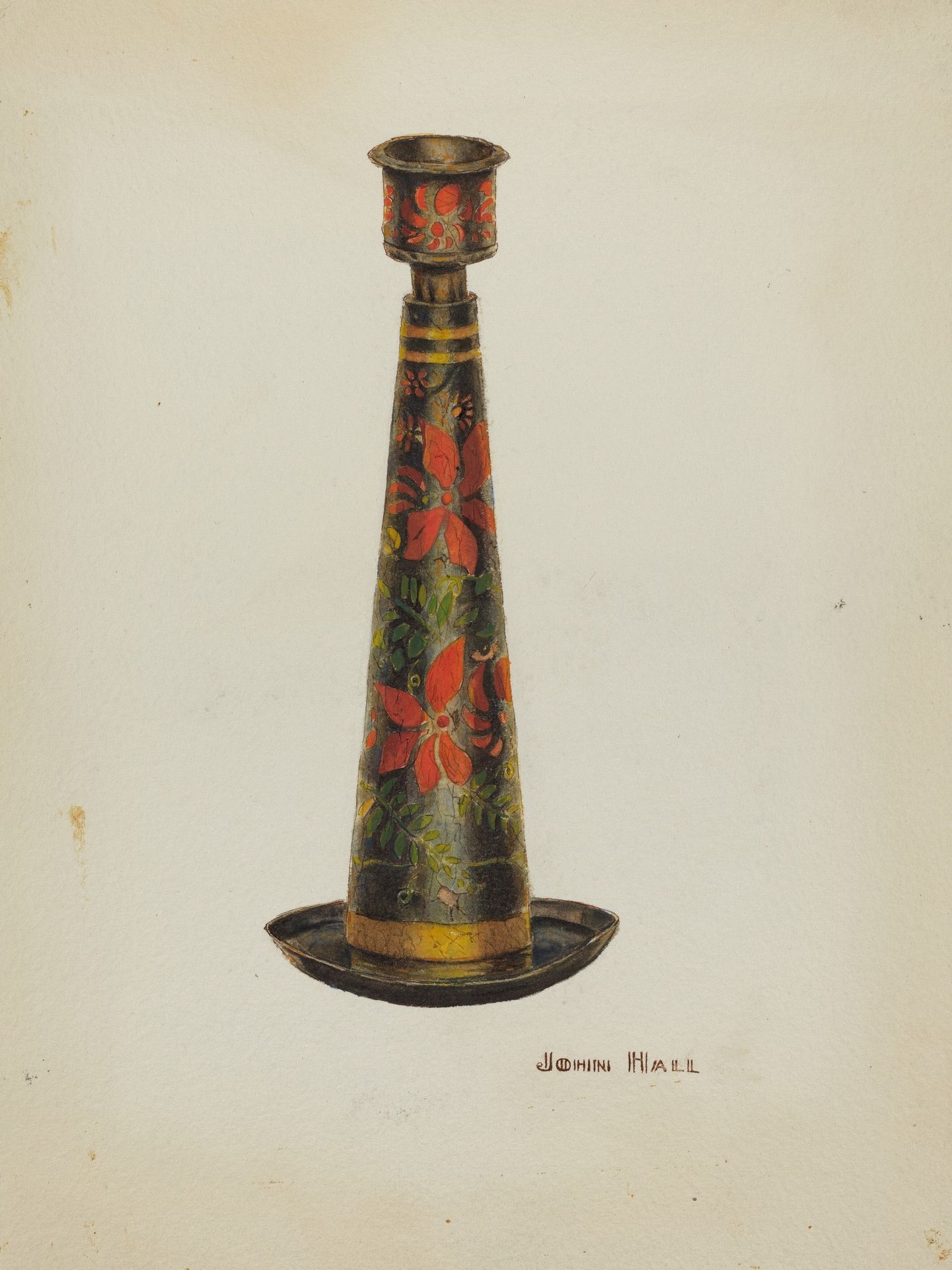 Toleware Candlestick by John Hall