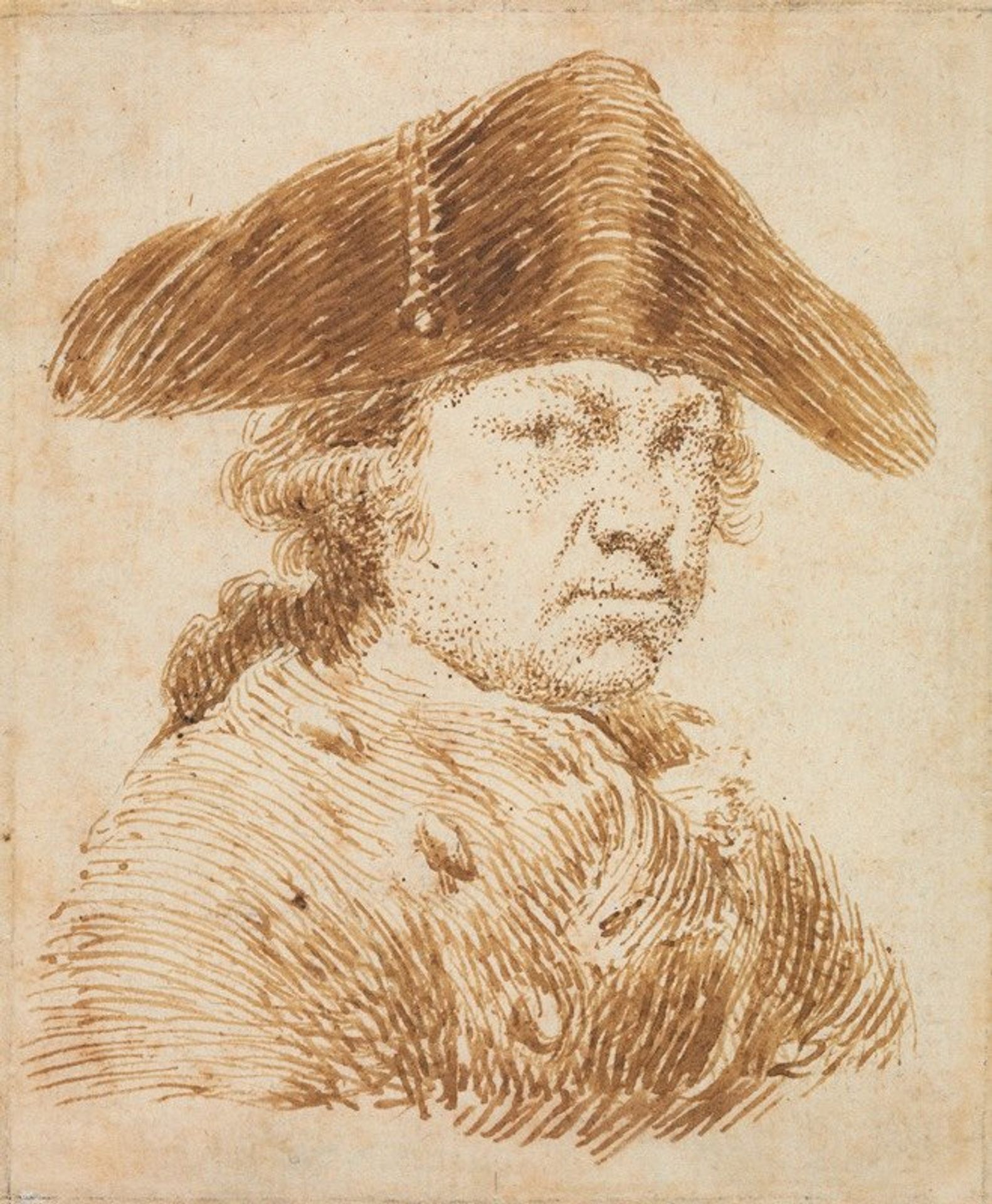 Self-Portrait in a Cocked Hat by Francisco de Goya