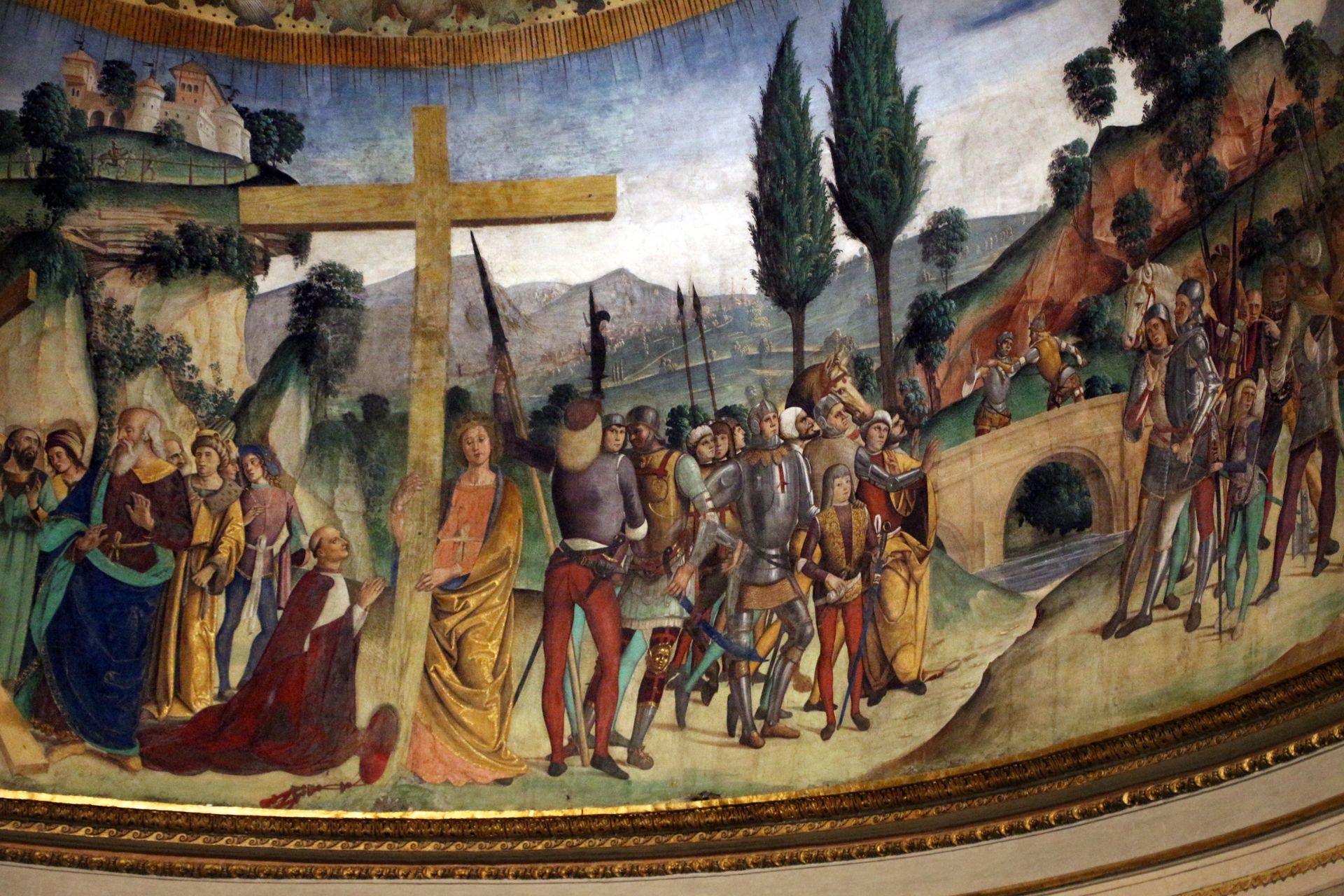 Stories of the Holy Cross by Antoniazzo Romano