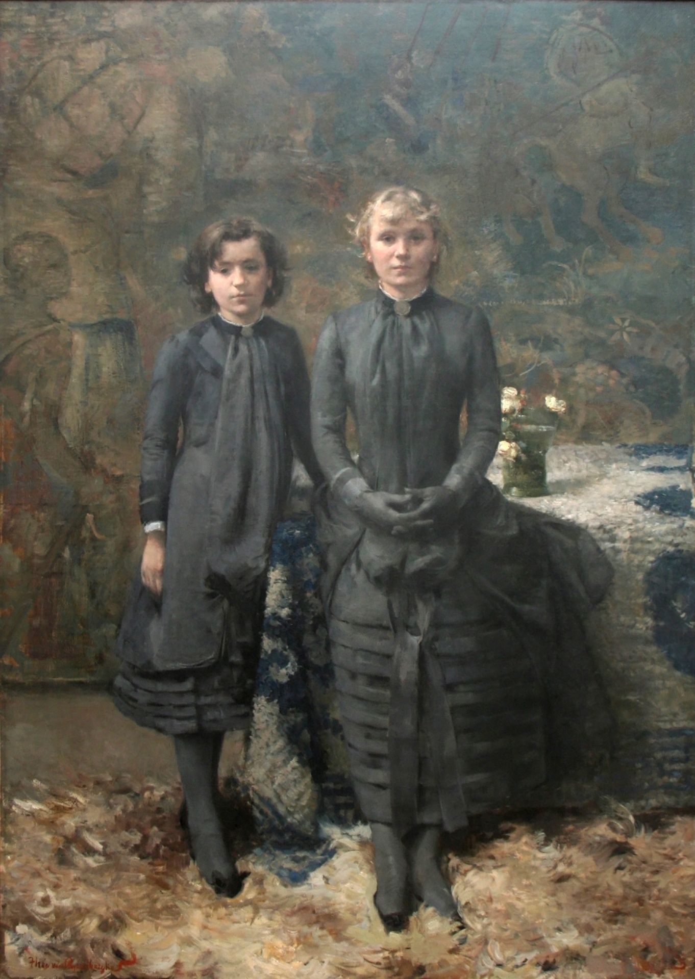 The Sisters of the Painter Schlobach by Theo van Rysselberghe