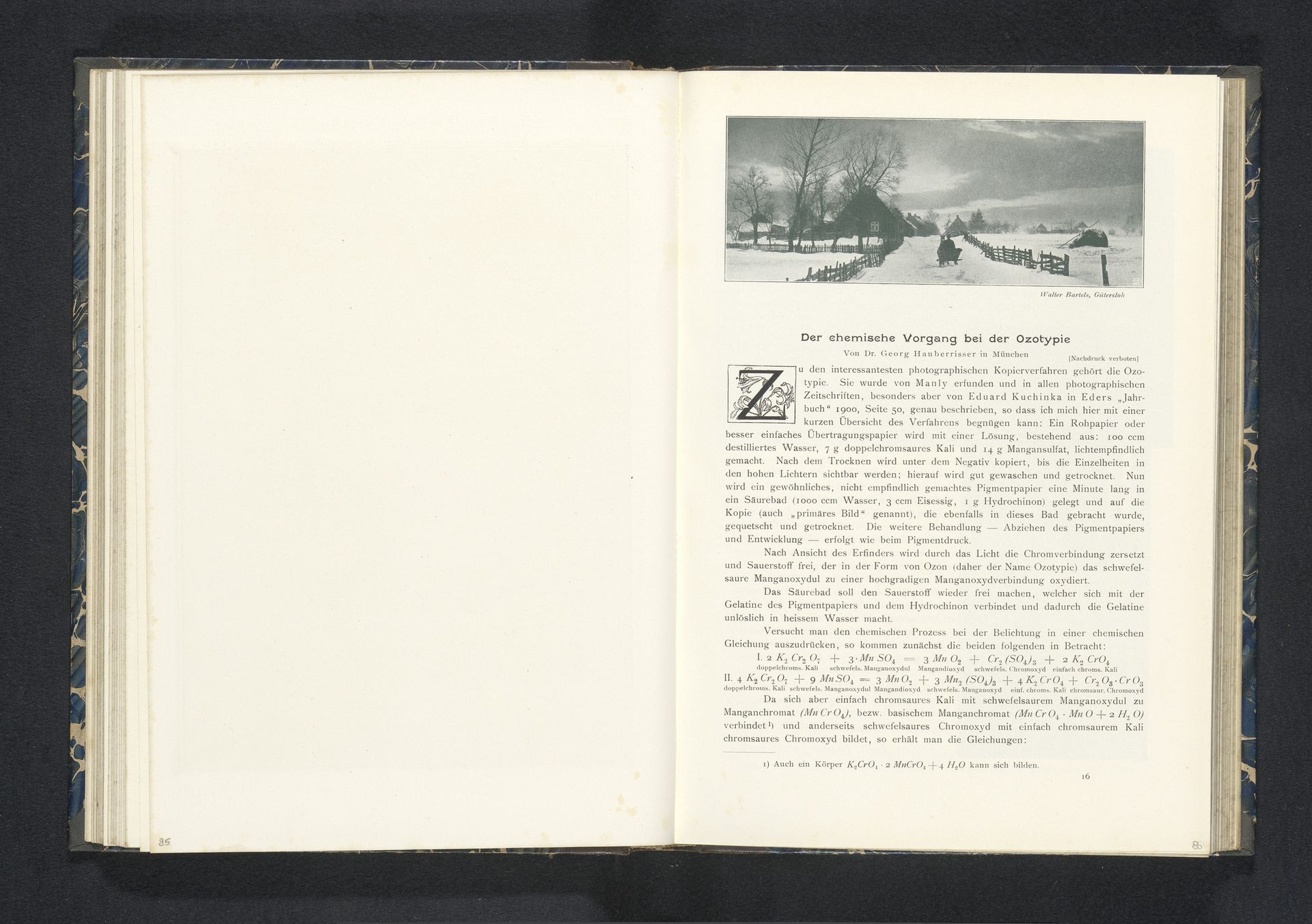 Winters landschap met een huis by Walter Bartels