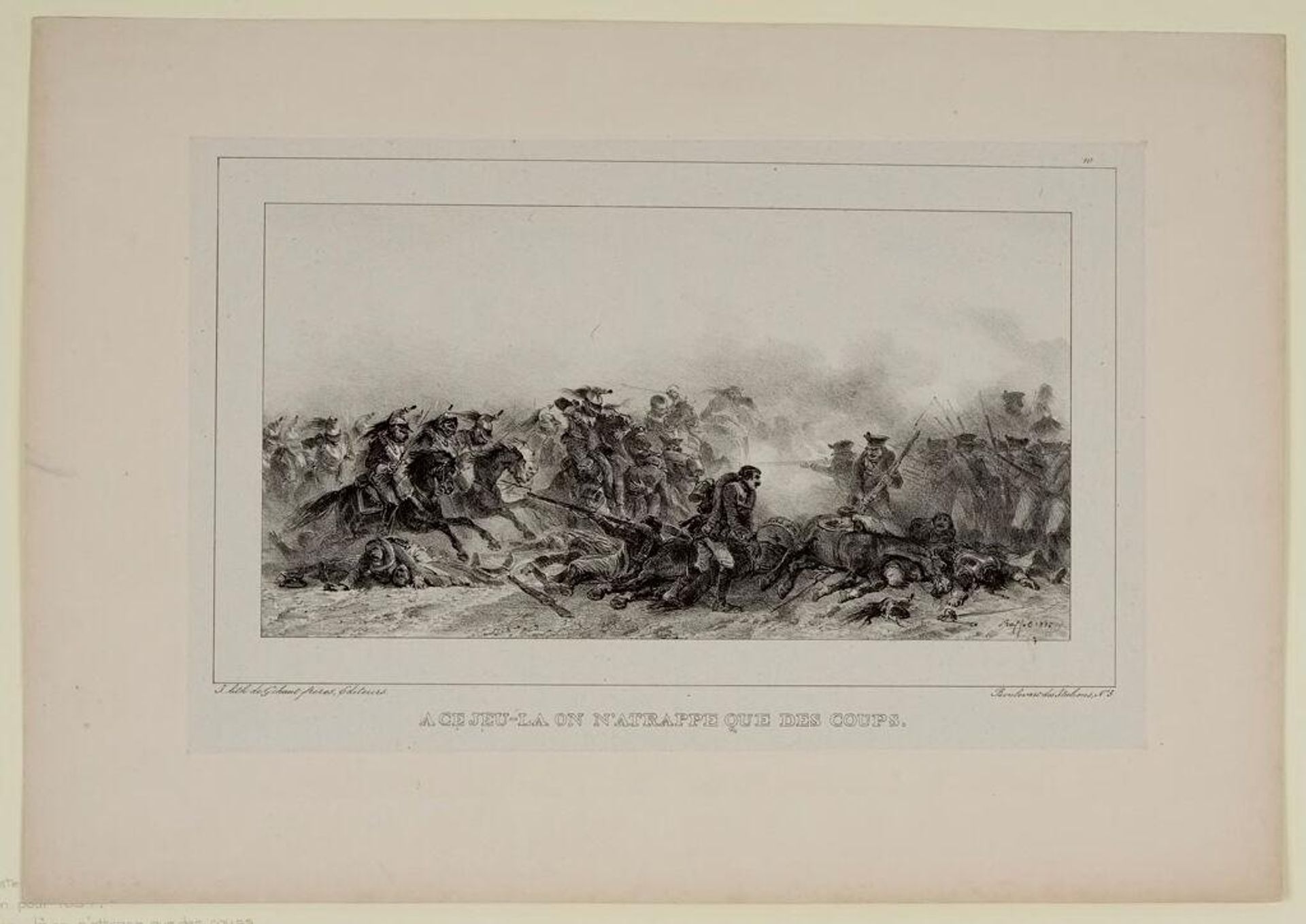 At This Game,  All That's Caught Are Blows by Auguste Raffet