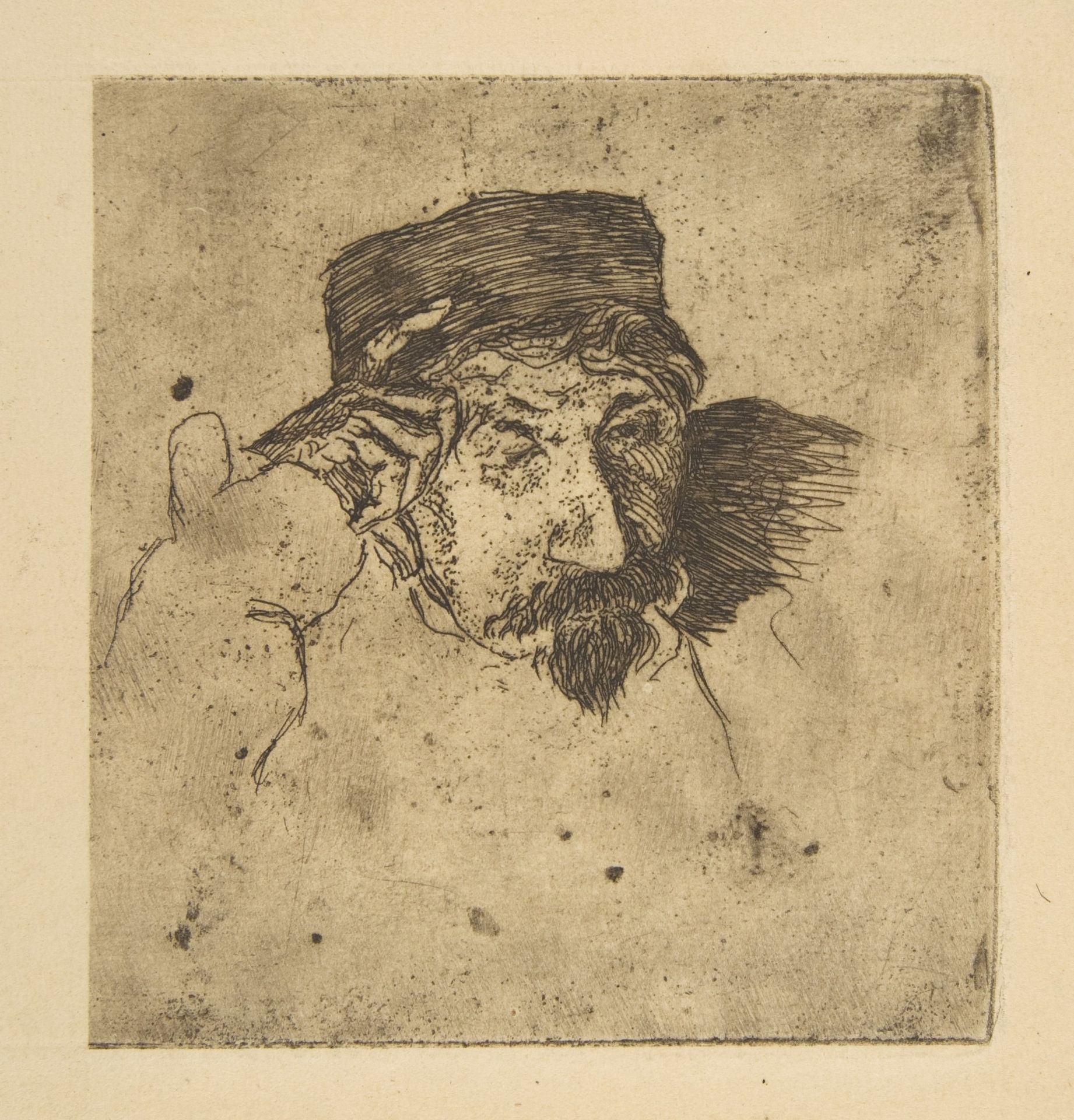 Sketch of Joseph Guichard by Félix Bracquemond