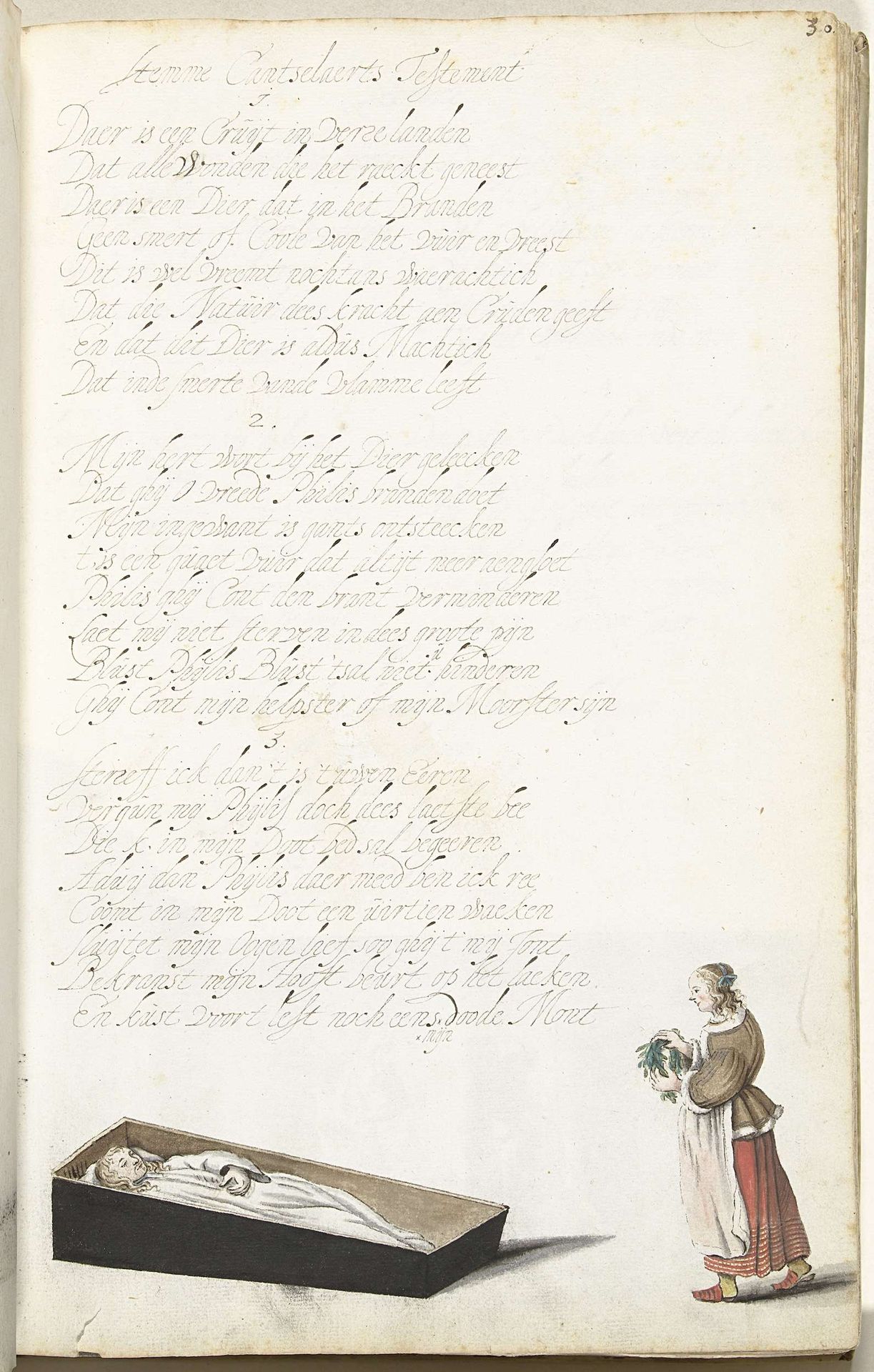 Vrouw met het stoffelijk overschot van haar geliefde by Gesina ter Borch