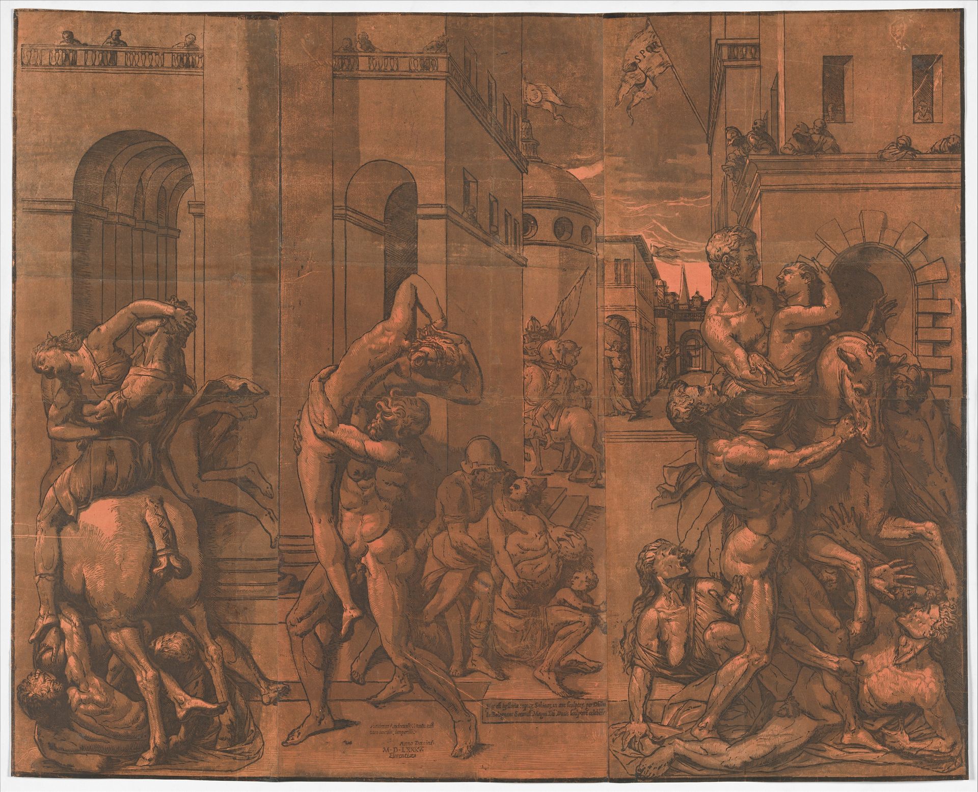 The Rape of the Sabines by Andrea Andreani