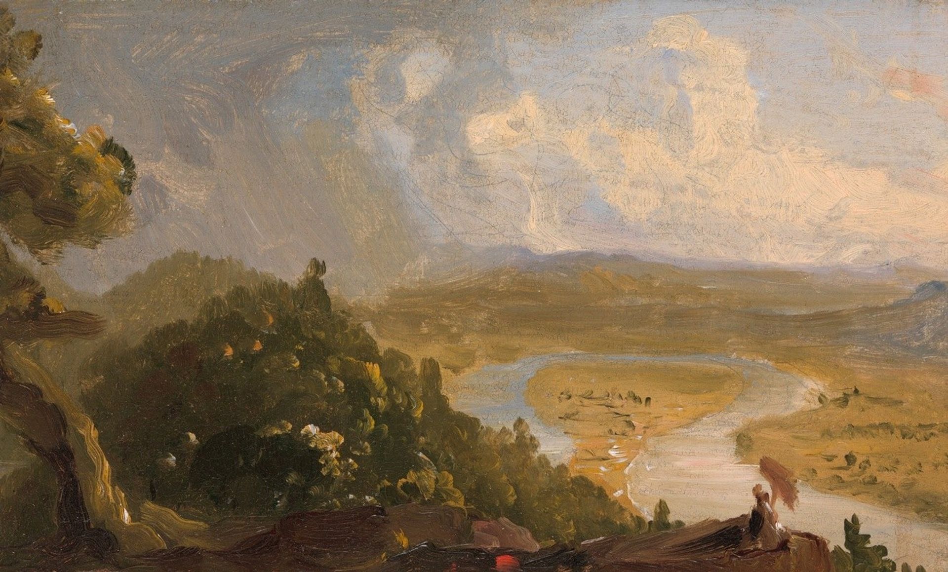 Sketch for View from Mount Holyoke, Northampton, Massachusetts, after a Thunderstorm by Thomas Cole