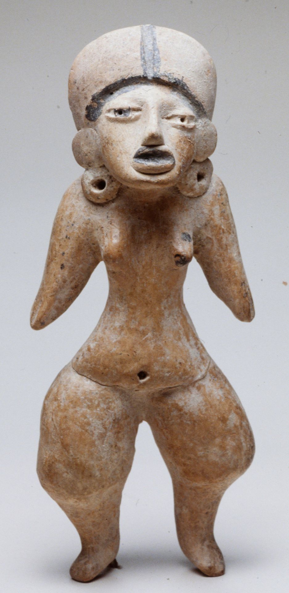 Female Figure with Headdress by Huastec