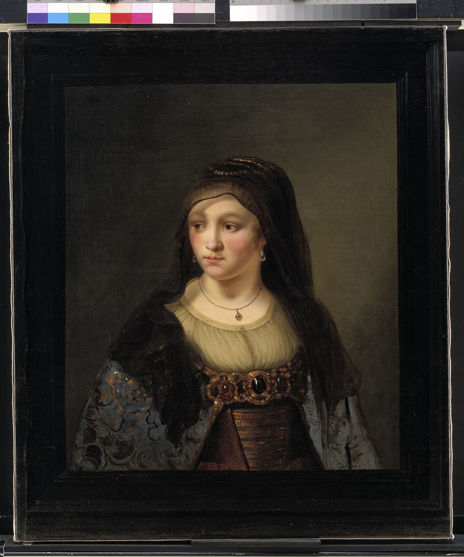 Portrait of a Lady in a Veil by Thomas Mathisen