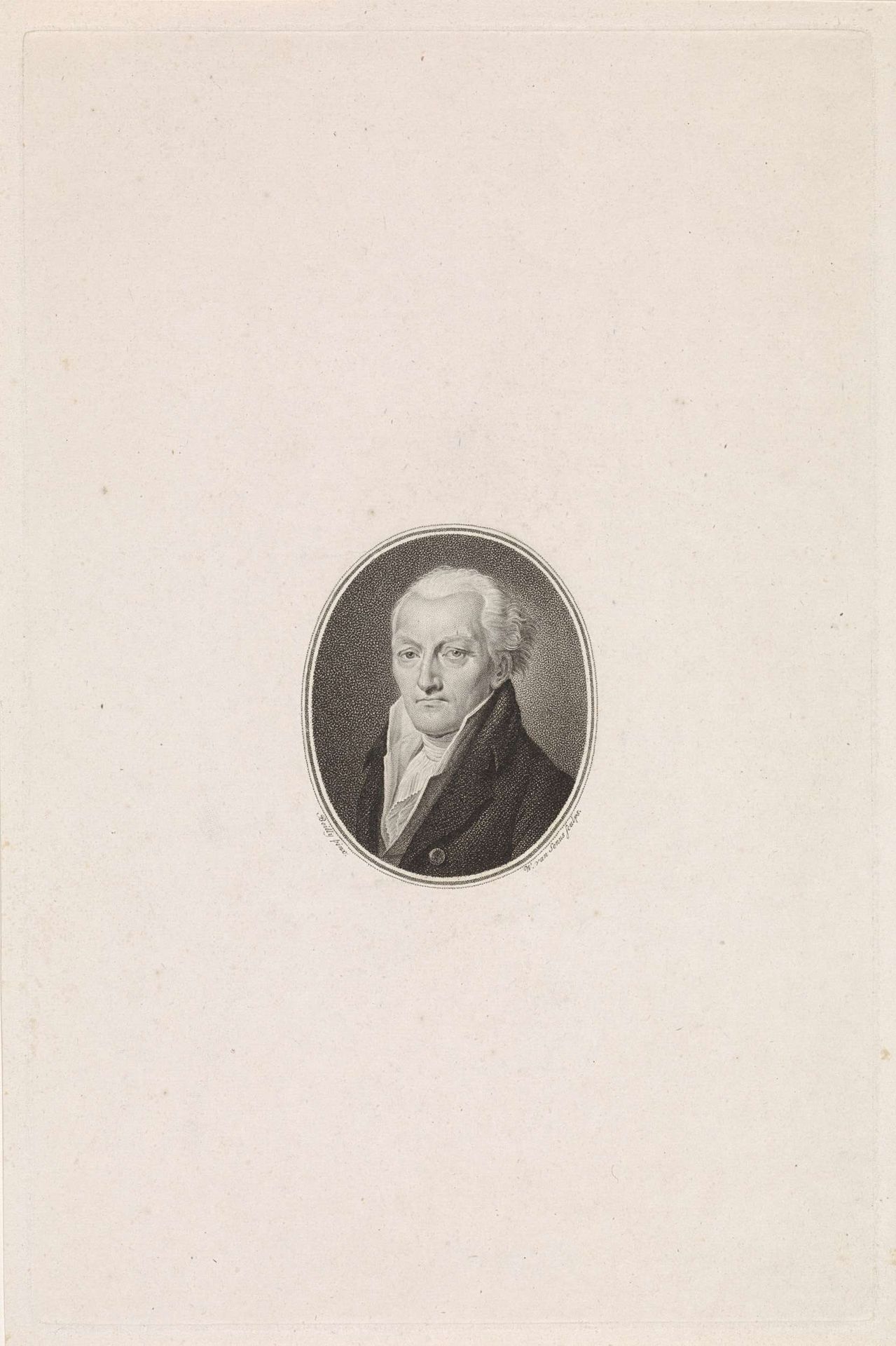 Portret van Johan Meerman by Willem van Senus