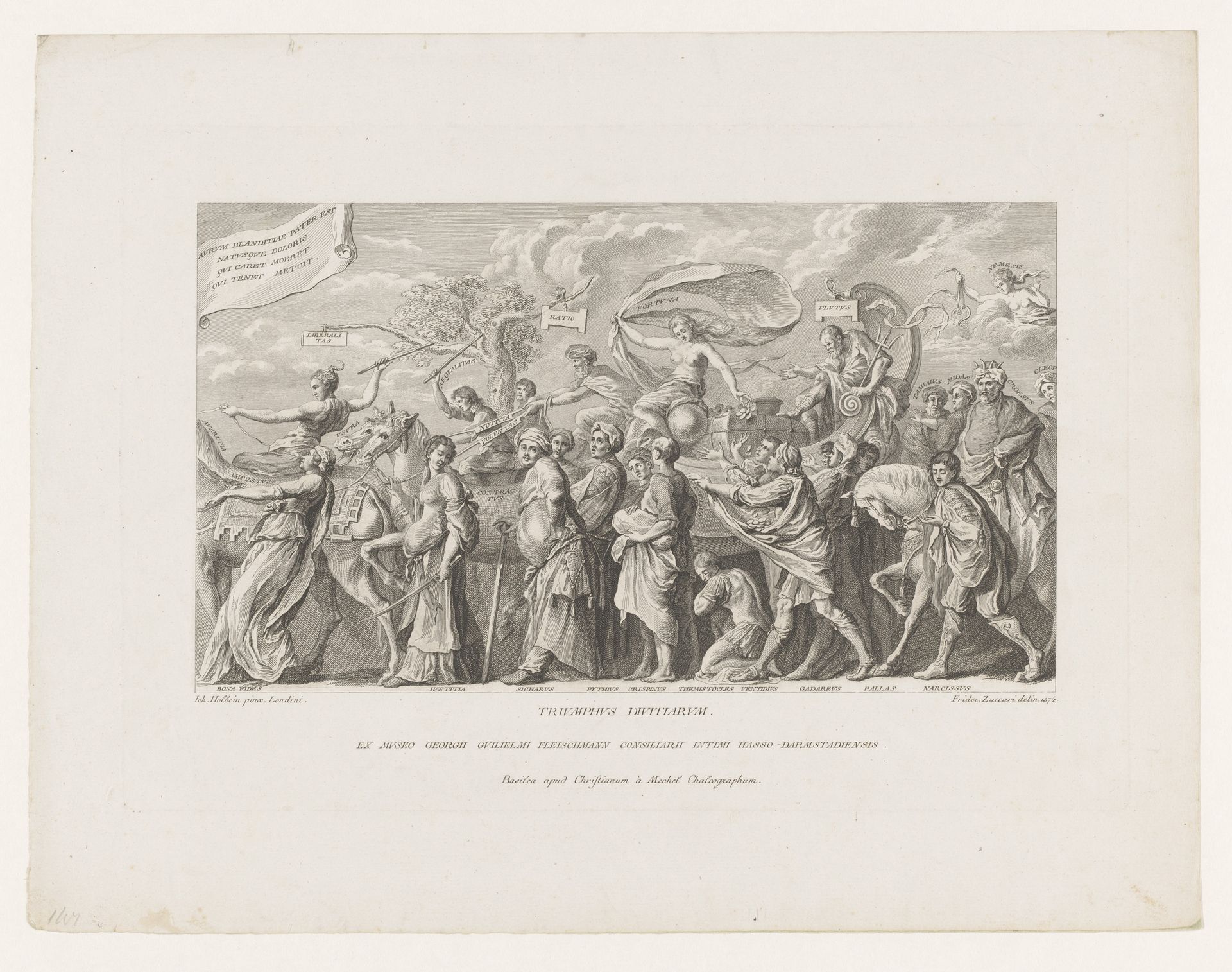 Triomftocht van de rijkdom by Christian von Mechel