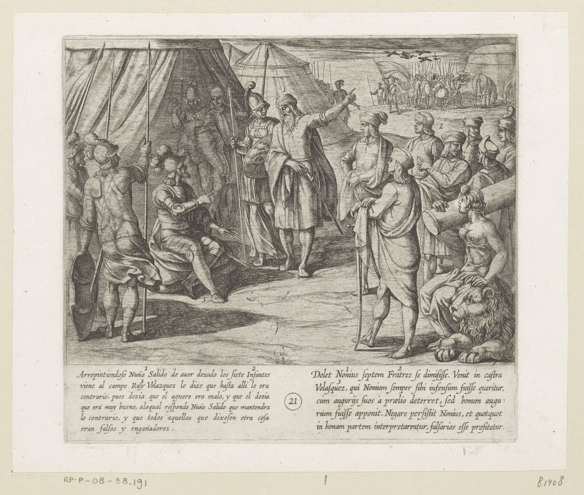 Nuño Salido houdt vol dat de voortekenen slecht zijn terwijl Ruy Velazquez zegt dat ze goed zijn by Antonio Tempesta