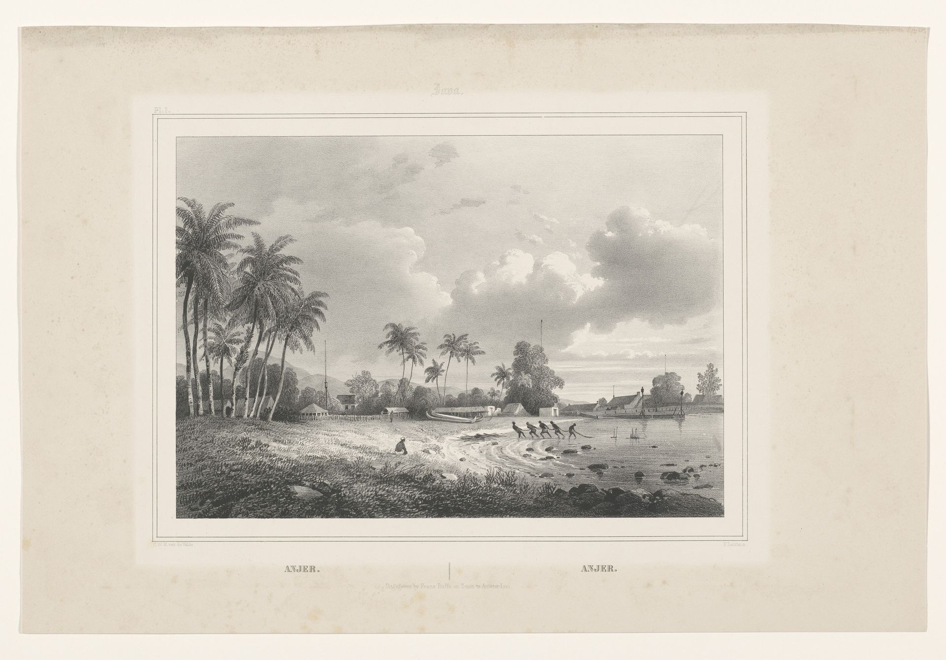 Gezicht op Anyar by Paulus Lauters