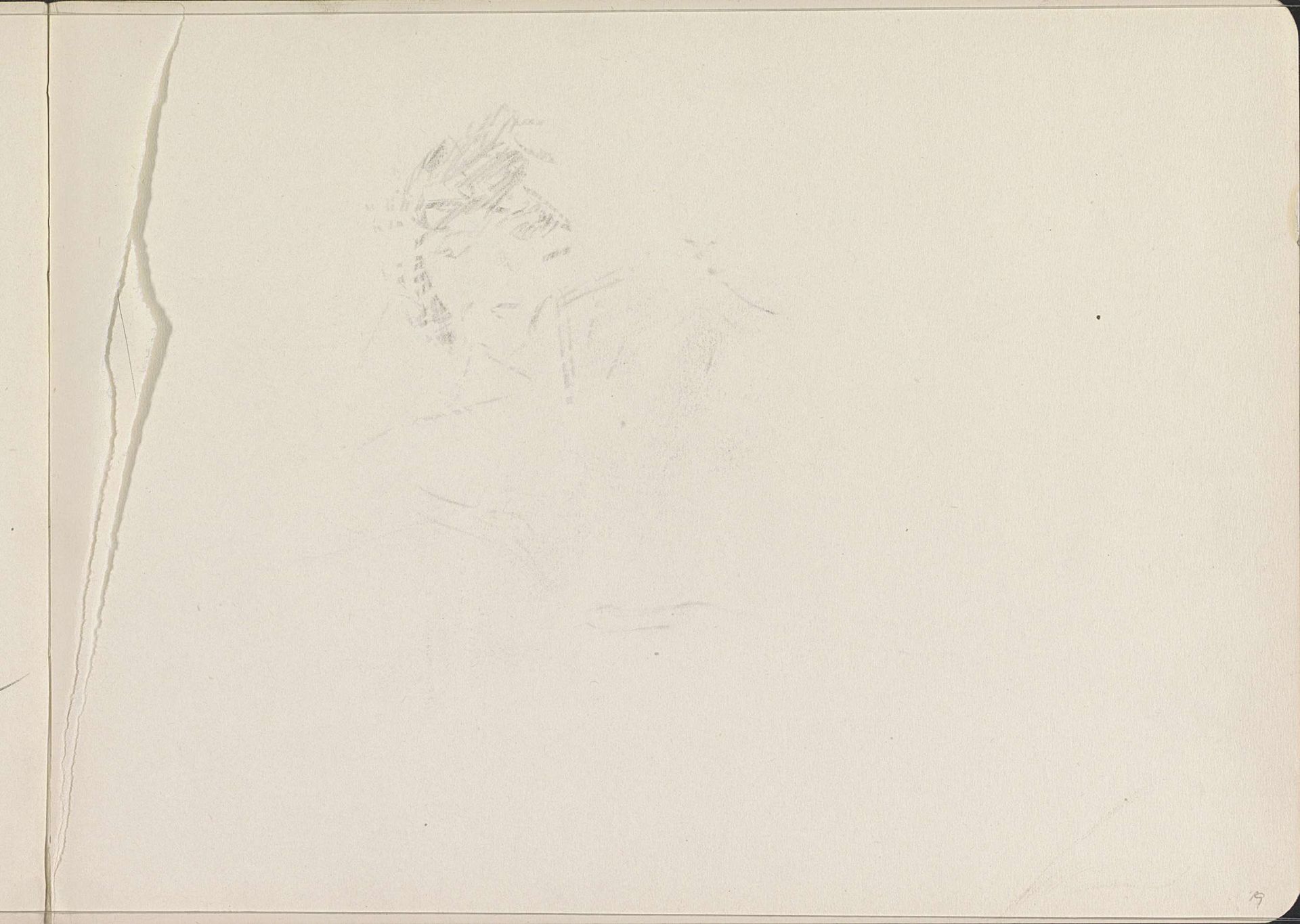 Abklatsch van een tekening by Isaac Israels
