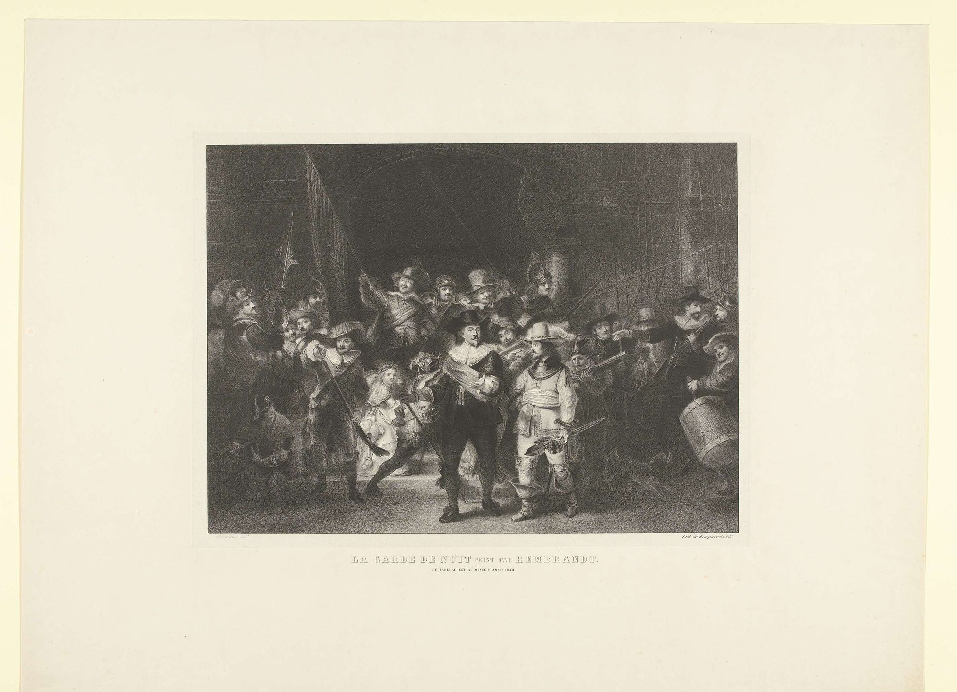 De Nachtwacht van Rembrandt, 1642 by Desguerrois & Co.