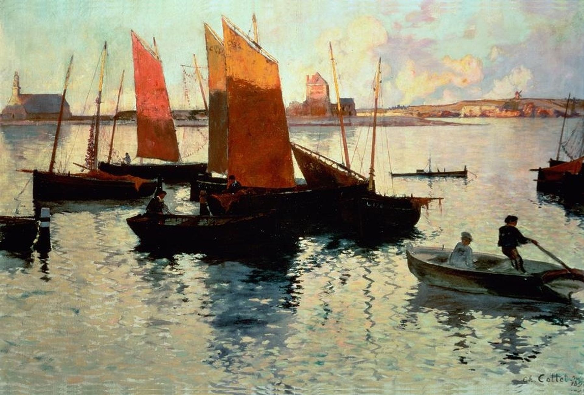 Rayons du soir by Charles Cottet