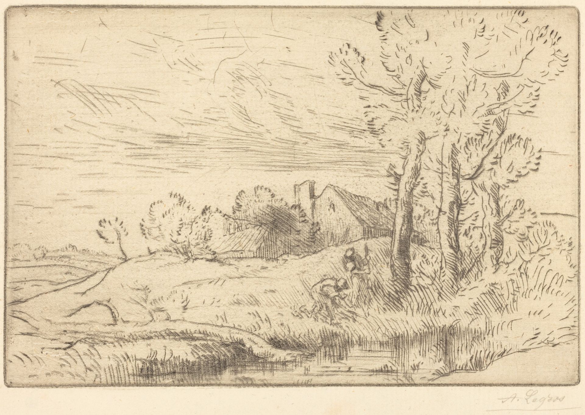 The House of the Well (La maison du puits) by Alphonse Legros