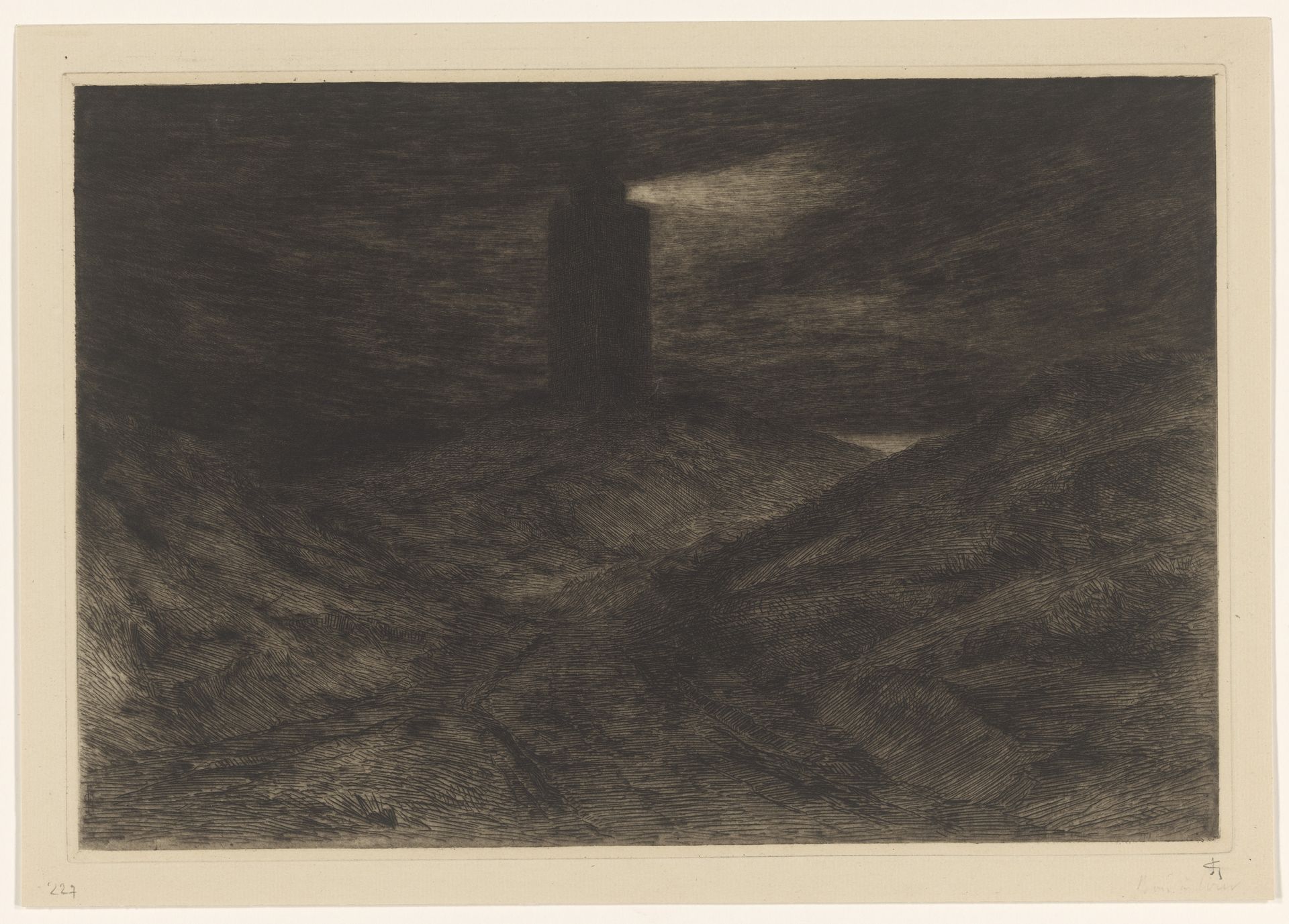Vuurtoren van Katwijk by Carel Nicolaas Storm van 's-Gravesande