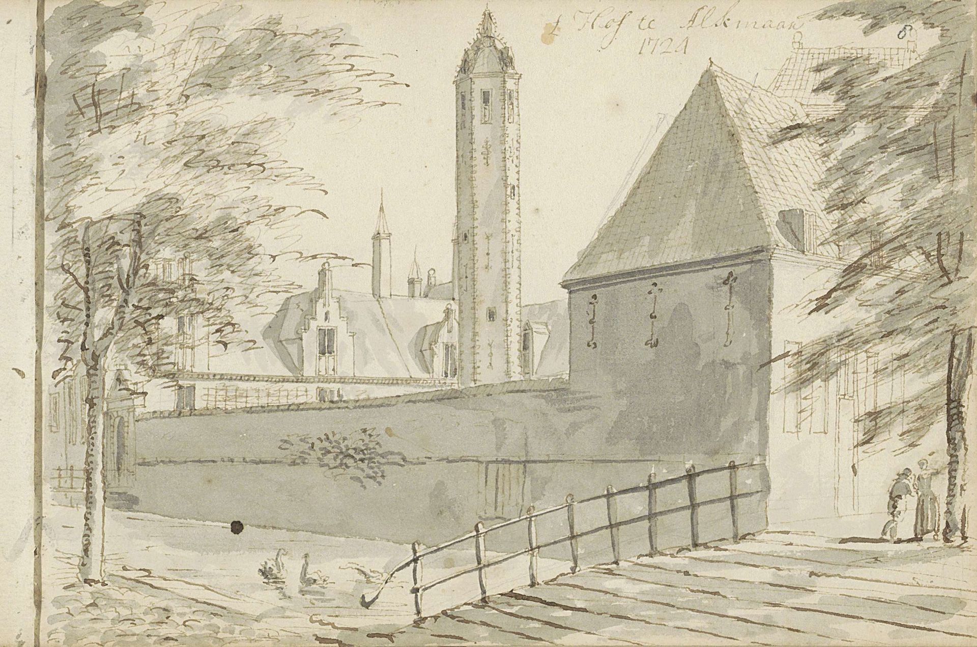 Hof van Sonoy te Alkmaar by Abraham Meyling