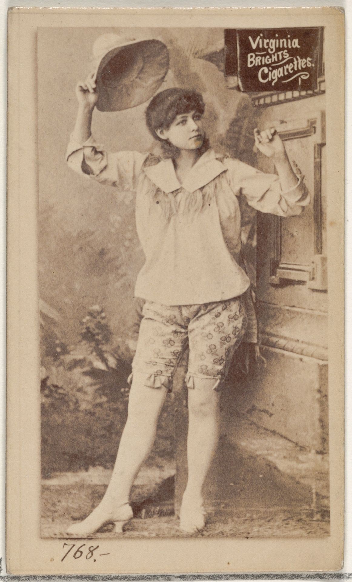 Card 768, from the Actors and Actresses series (N45, Type 2) for Virginia Brights Cigarettes by Allen & Ginter