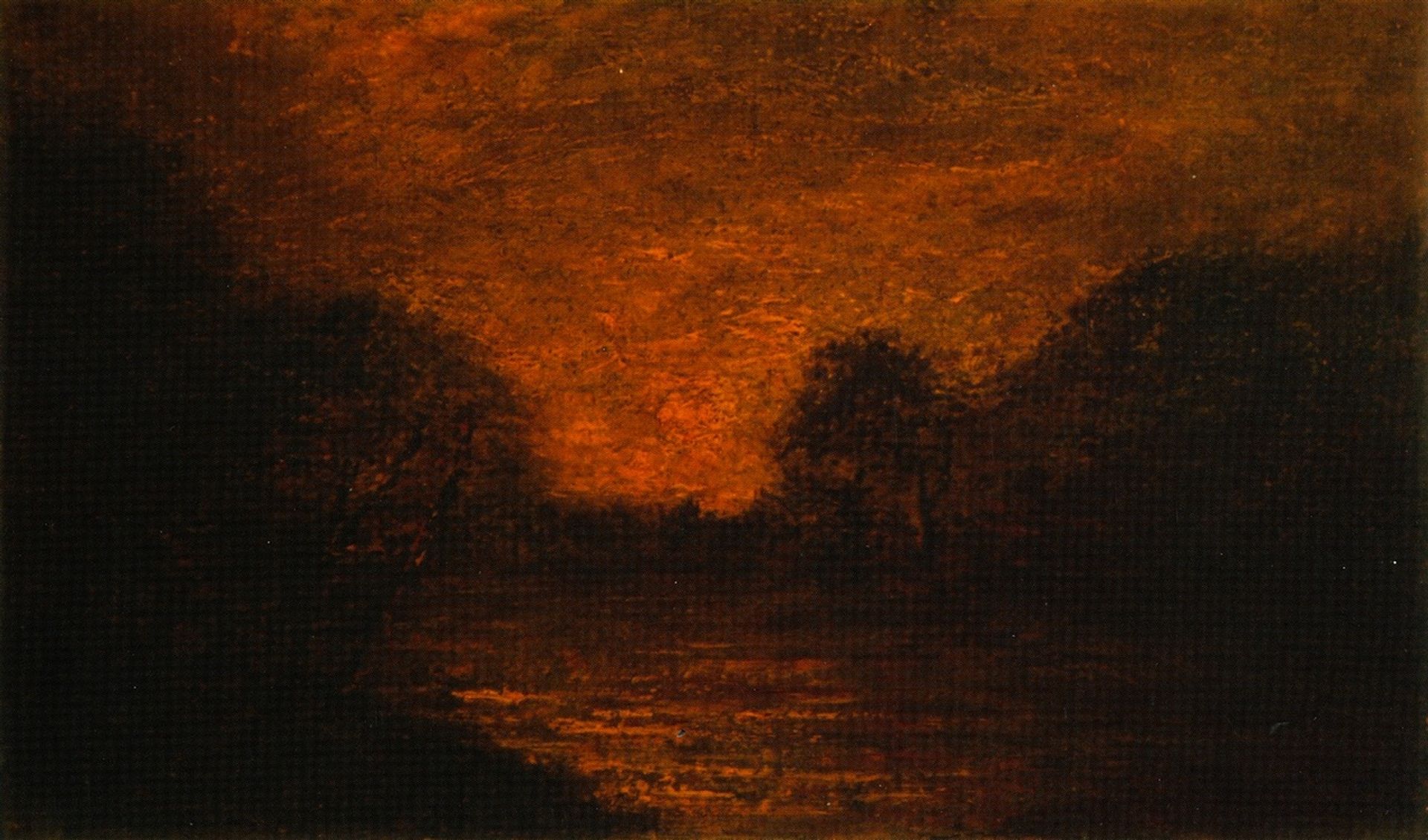 Pond in Moonlight by Albert Pinkham Ryder