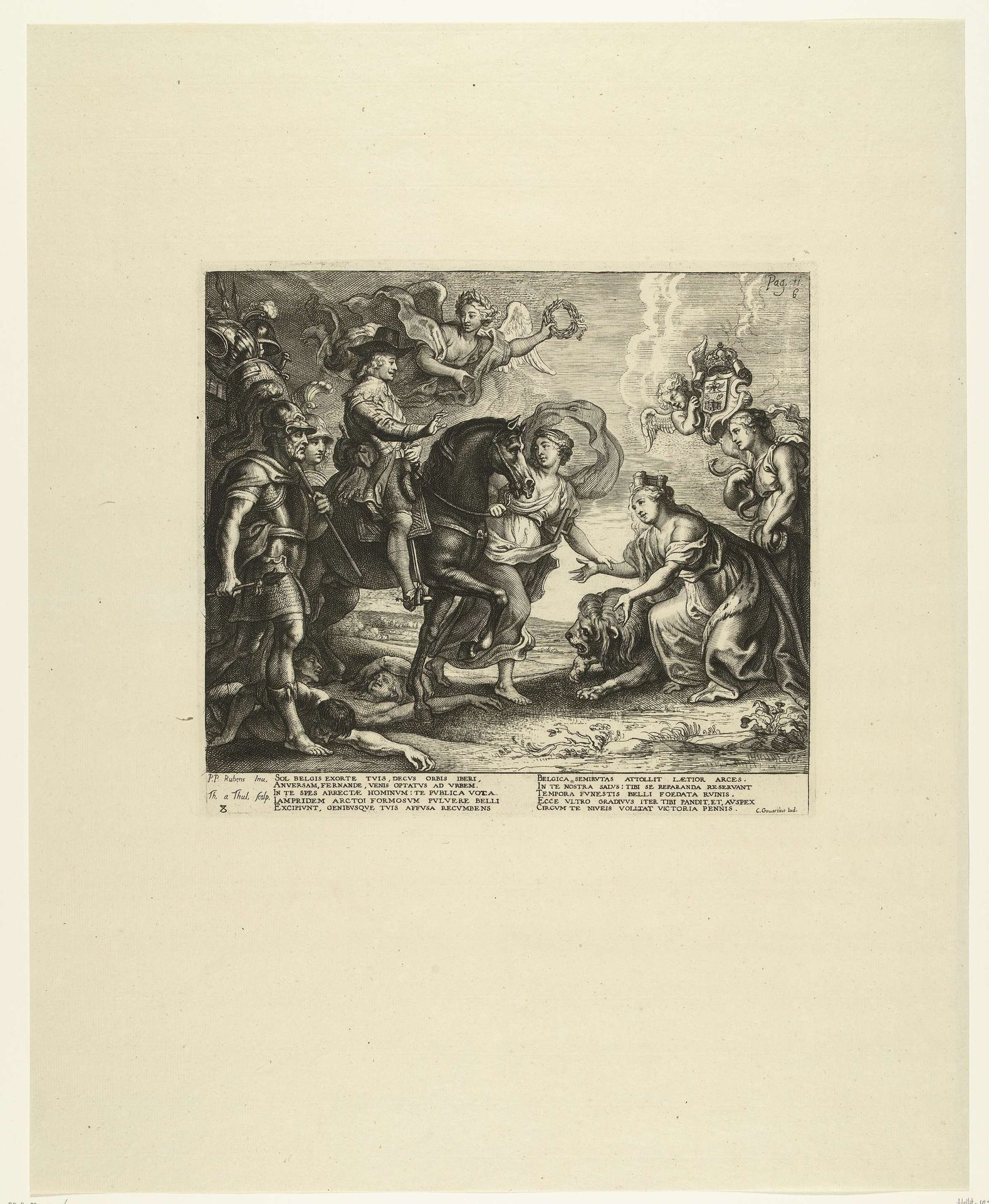 De komst van de prins; intocht van Ferdinand te Antwerpen in 1635 (nr. 8) by Theodoor van Thulden