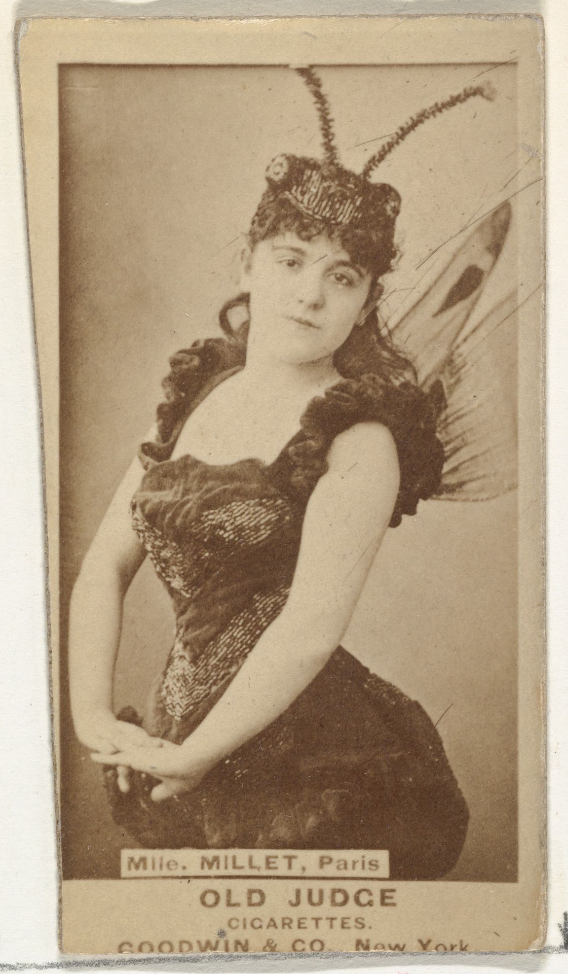 Mlle. Millet, from the Actors and Actresses series (N171) for Old Judge Cigarettes by Goodwin & Company
