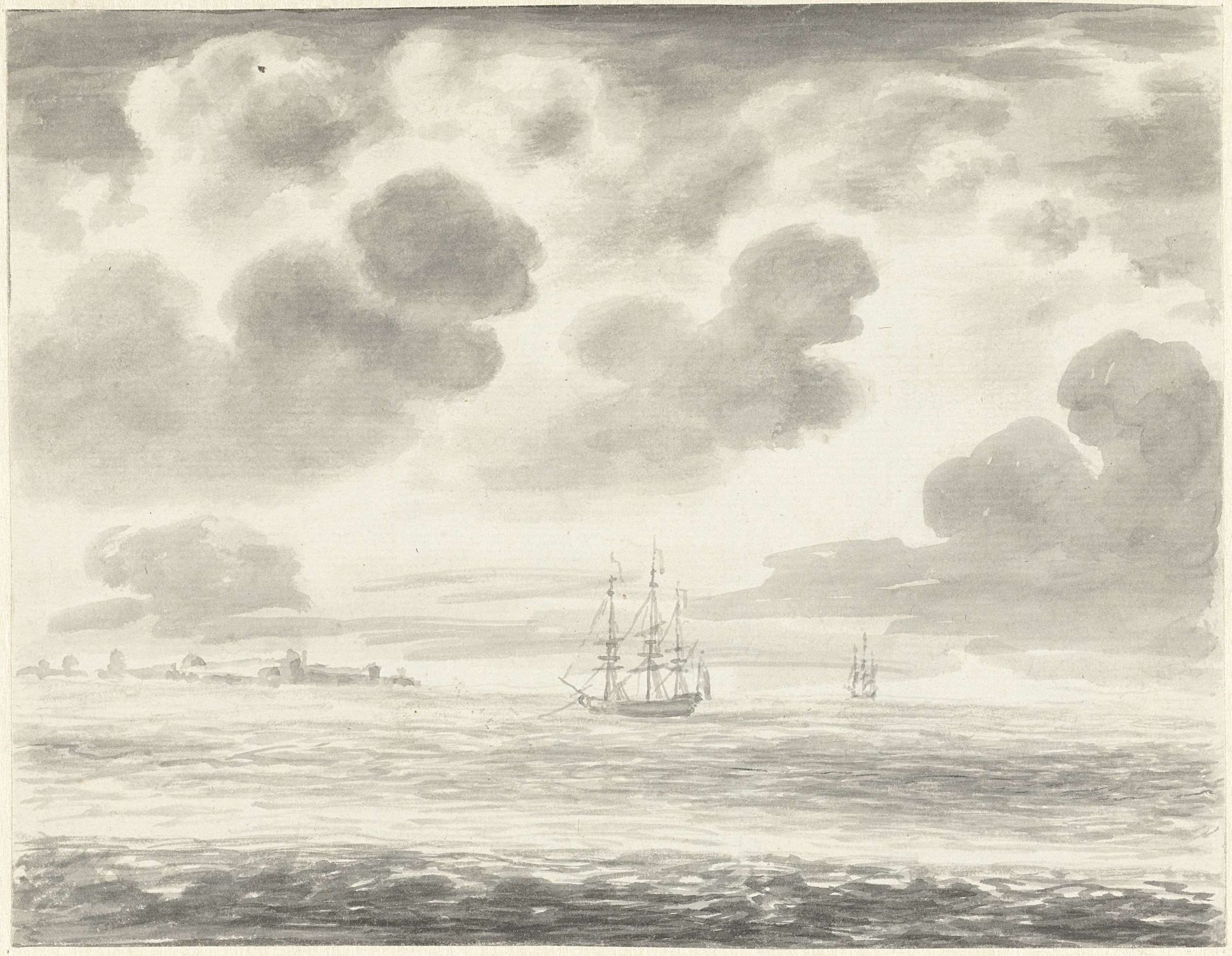 Zeegezicht by Pieter Idserts