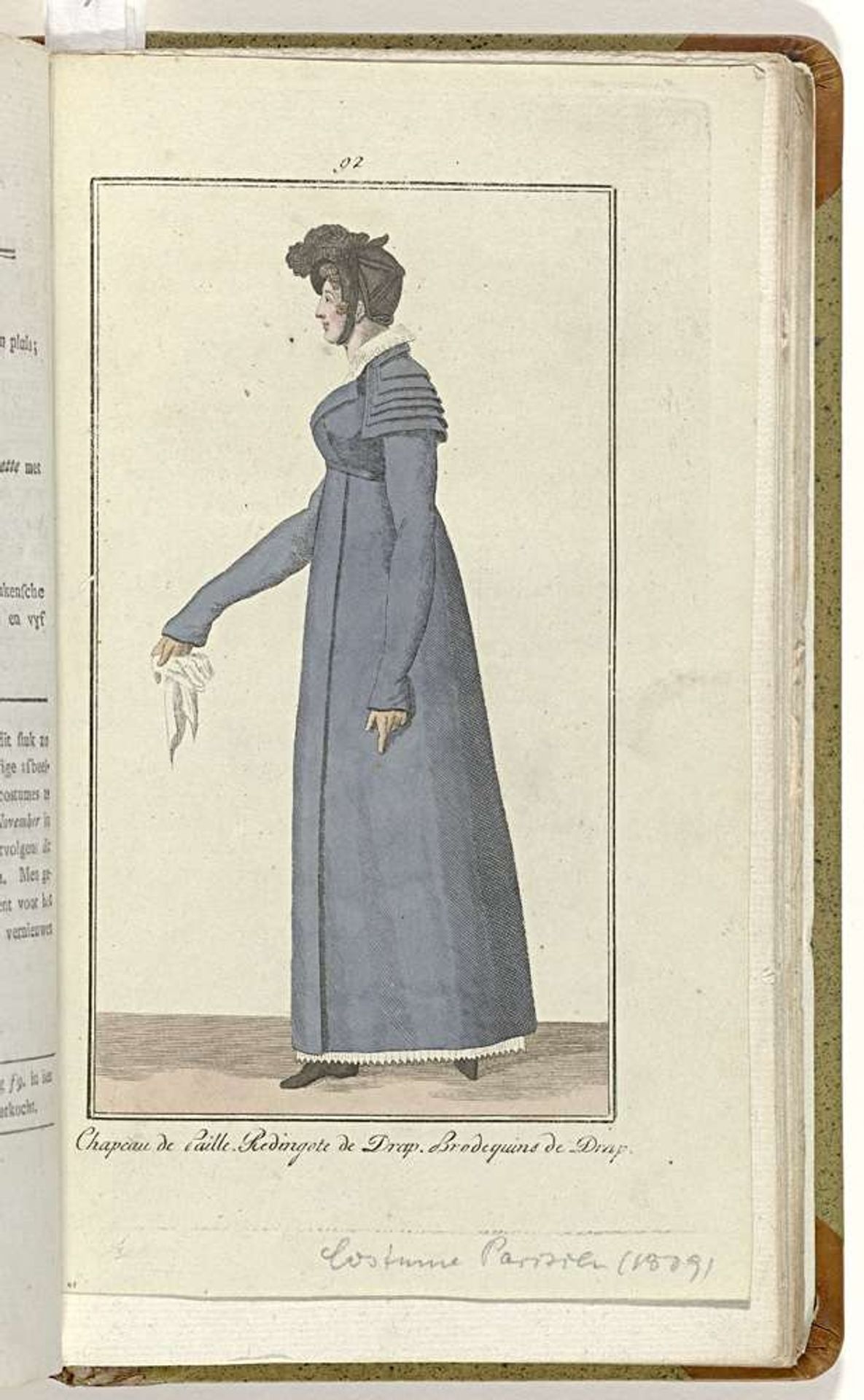 Elegantia, of tijdschrift van mode, luxe en smaak voor dames, Okotber 1809, No. 92: Chapeau de Paille... by Anonymous