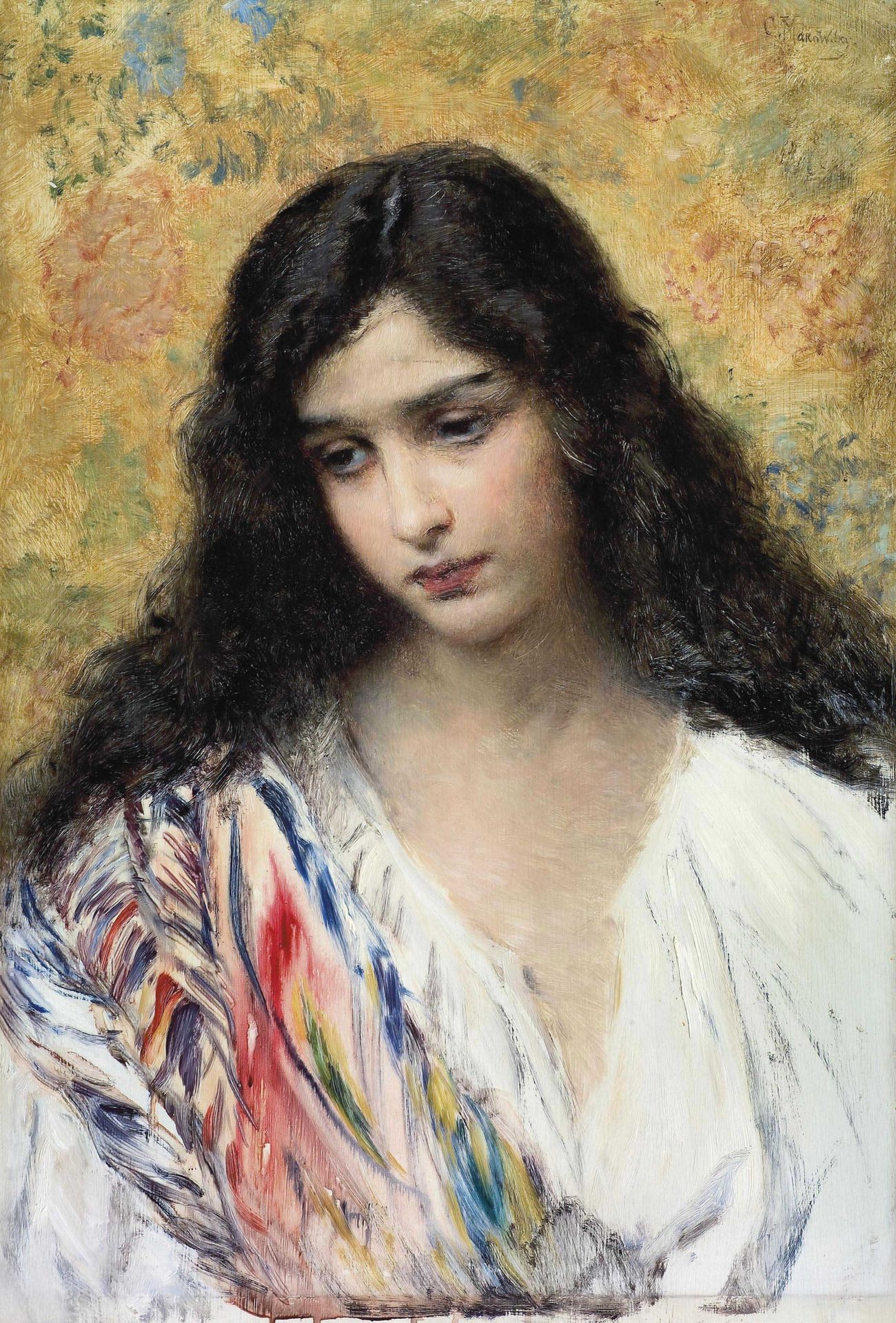 Russian Beauty by Konstantin Egorovich Makovsky