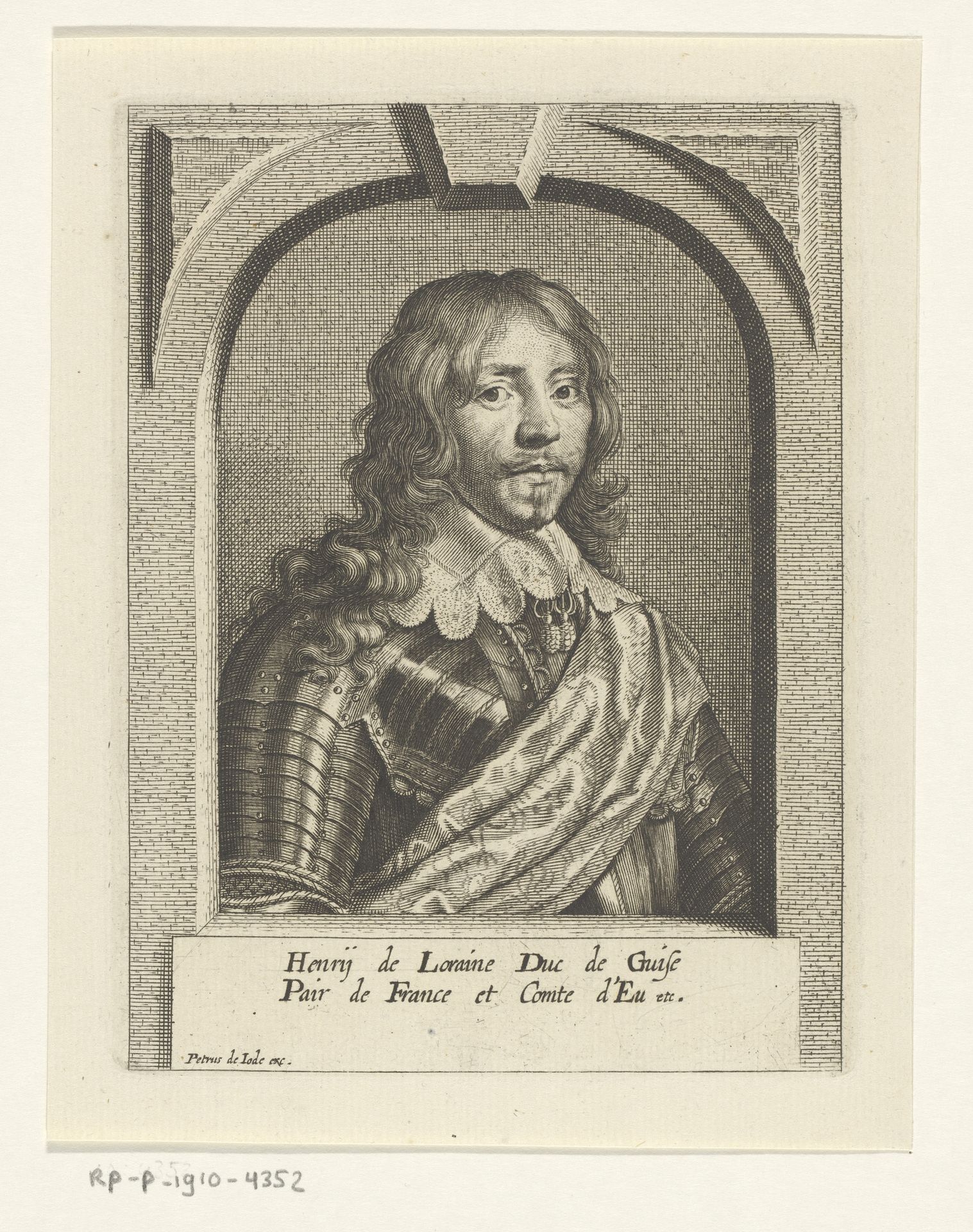 Portret van Hendrik II van Guise by Anonymous
