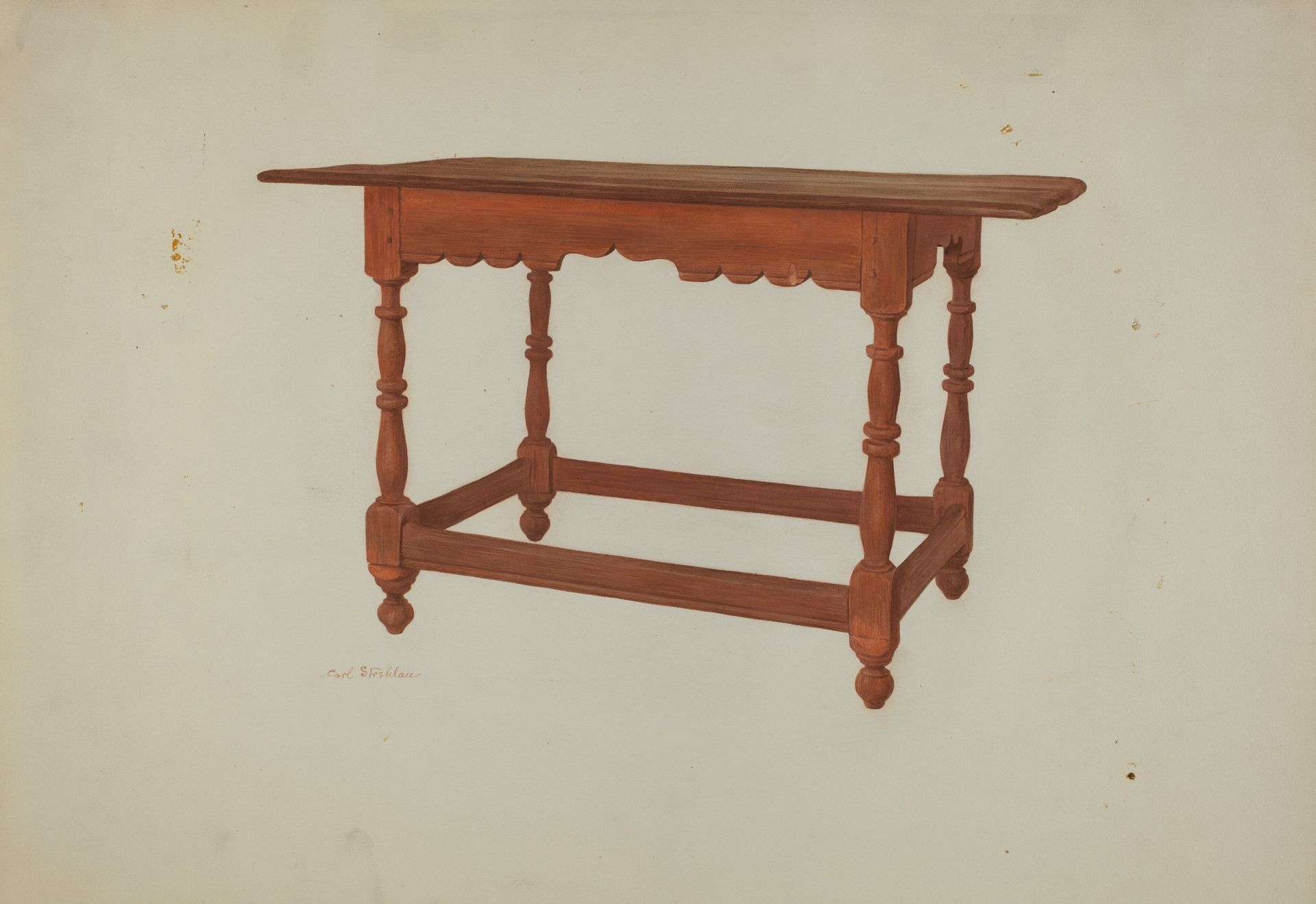 Pa. German Table by Carl Strehlau