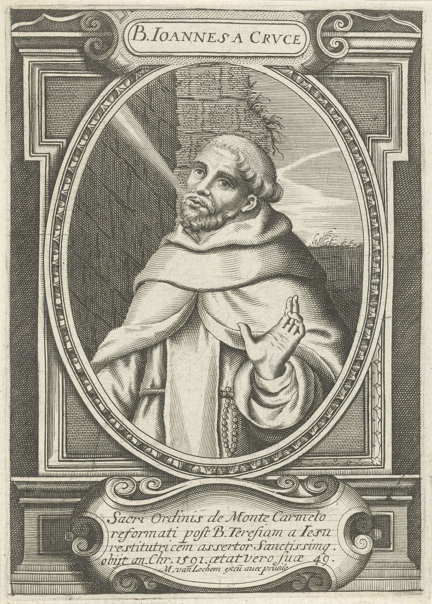 Portret van de heilige Johannes van het Kruis by Michel van Lochom