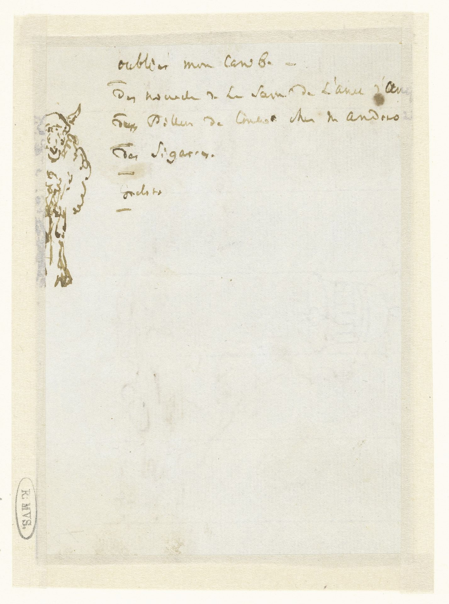 Notities en een schaap (half) by David Alphonse de Sandoz-Rollin