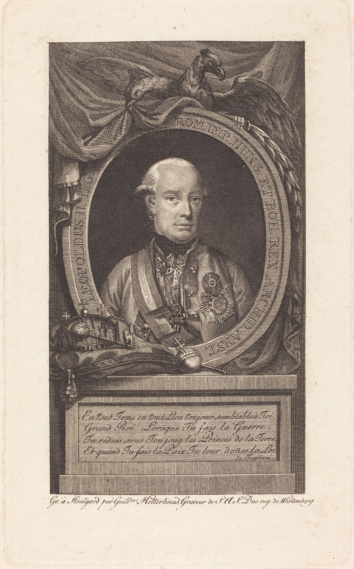 Leopold II, Holy Roman Emperor by Christian Wilhelm Ketterlinus