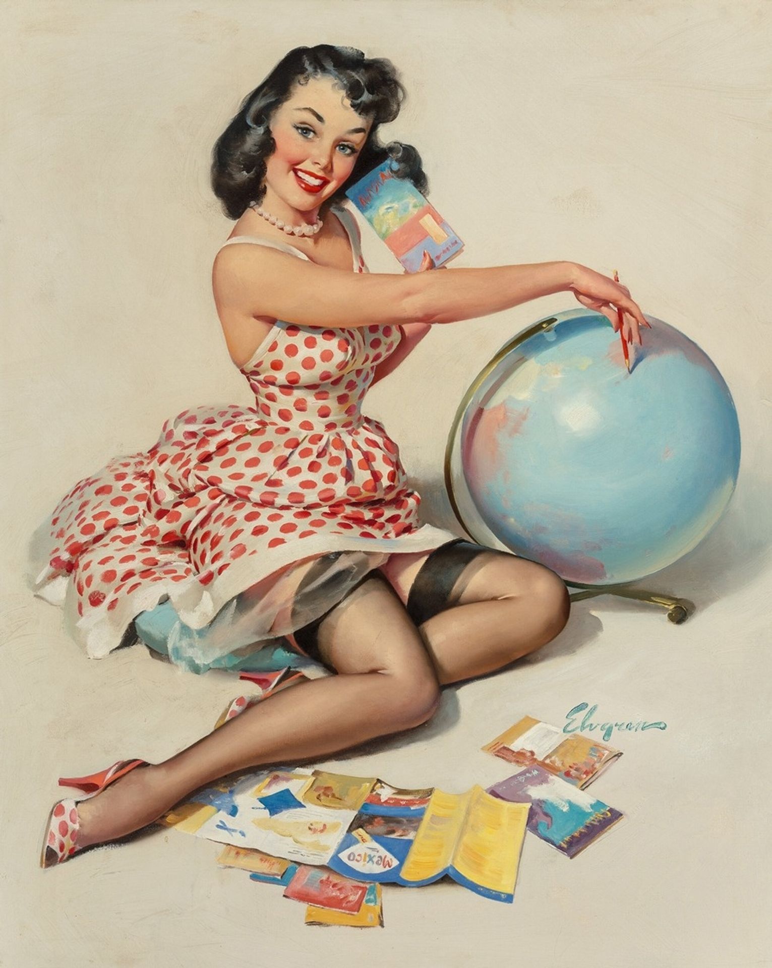 Out of This World by Gil Elvgren