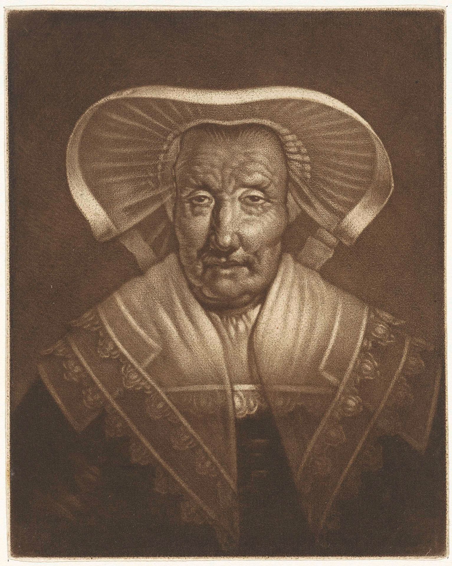Portret van een oude vrouw by Jan Stolker
