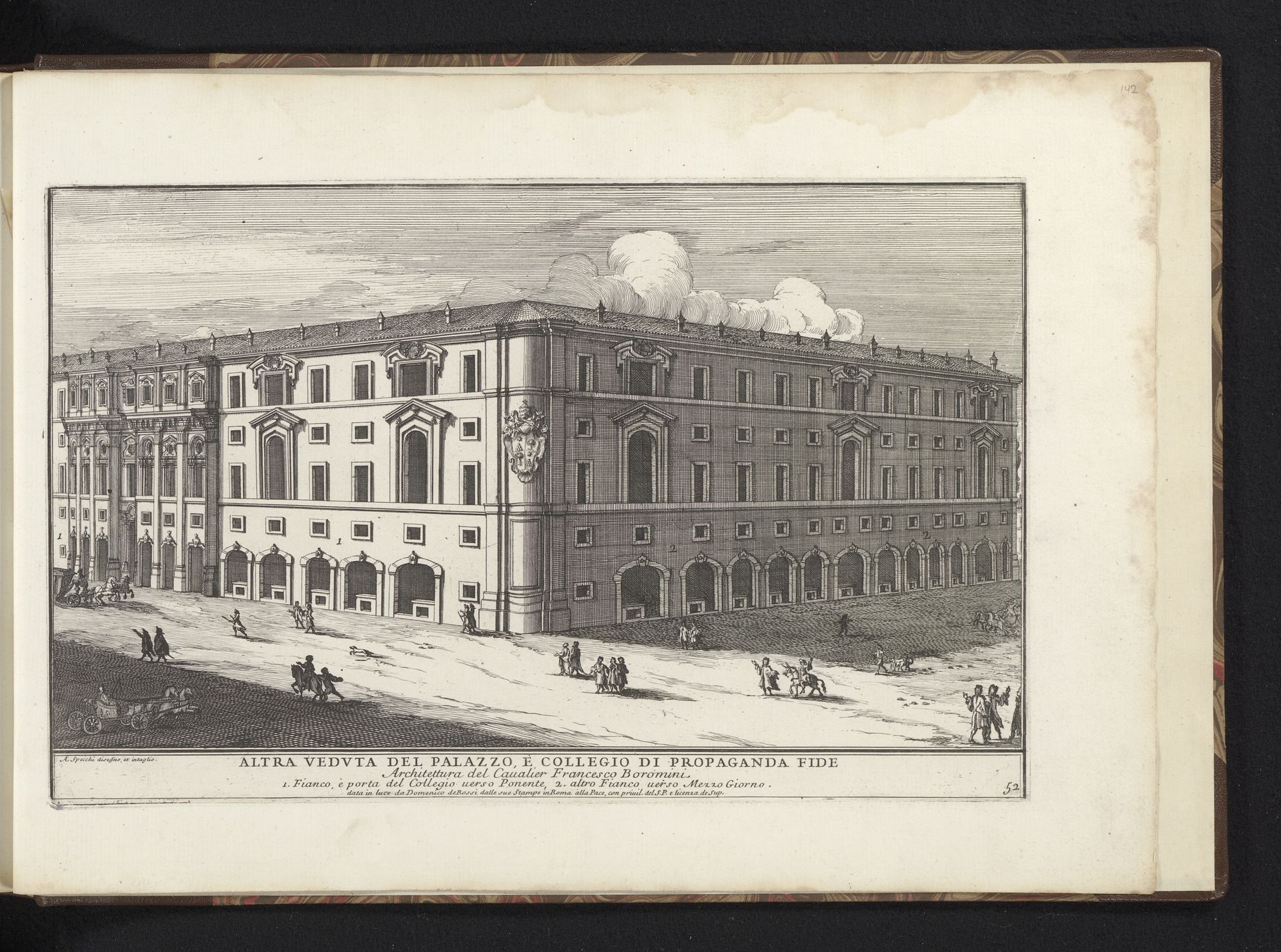Collegio de Propaganda Fide te Rome by Alessandro Specchi
