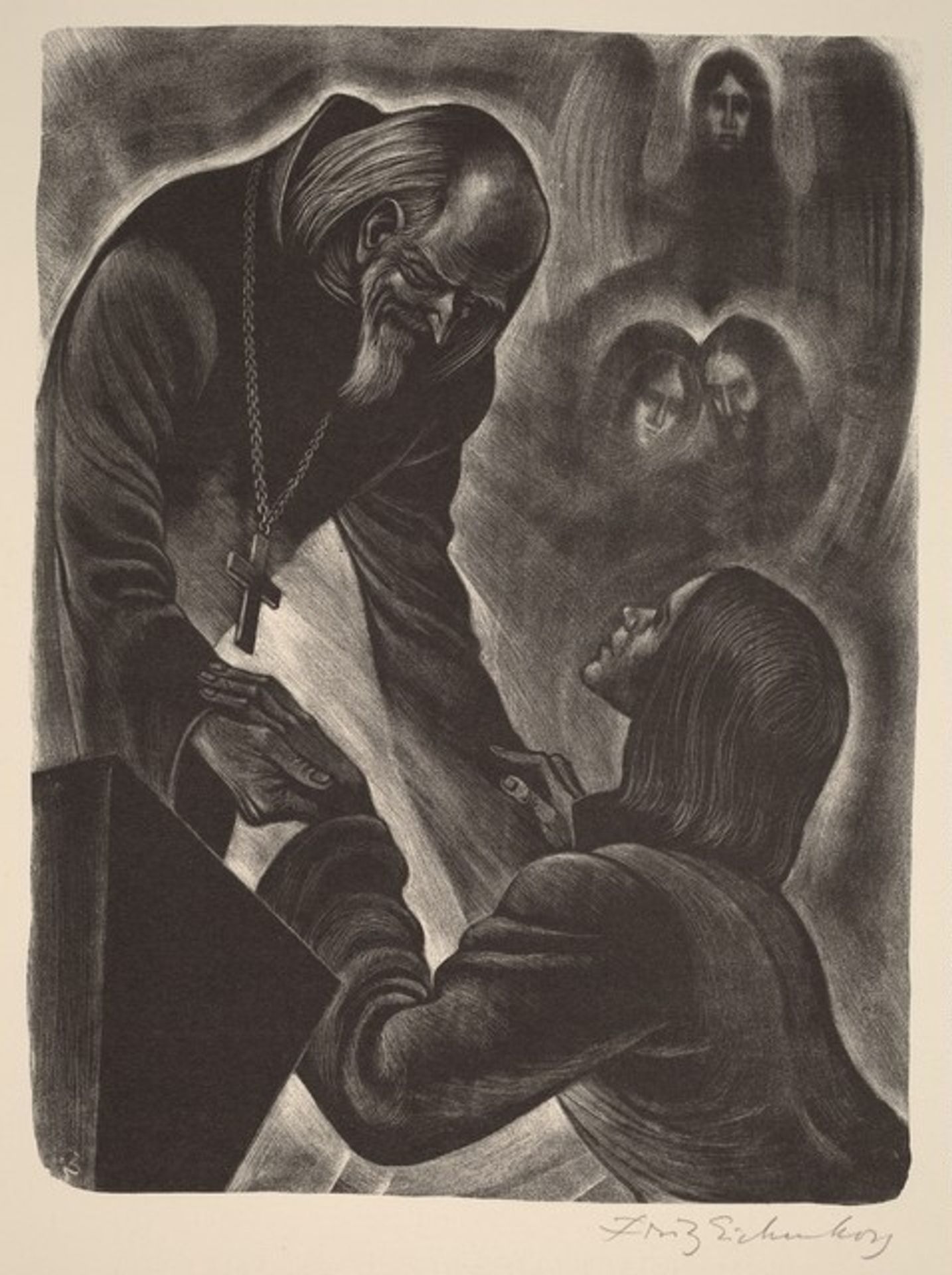 Cana of Galilee (Book VII: Alyosha, facing p.276) by Fritz Eichenberg