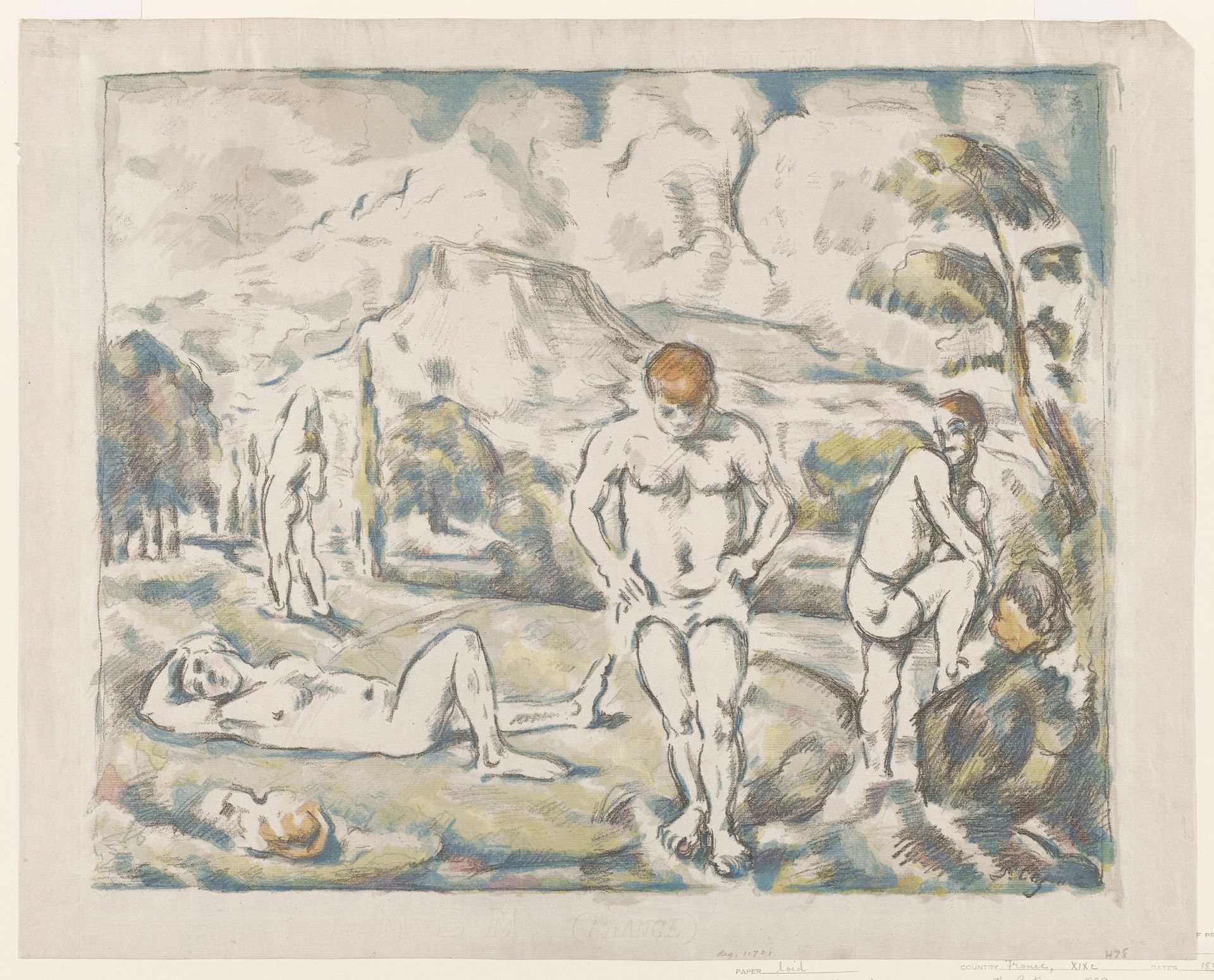 The Bathers (Large Plate) by Paul Cézanne