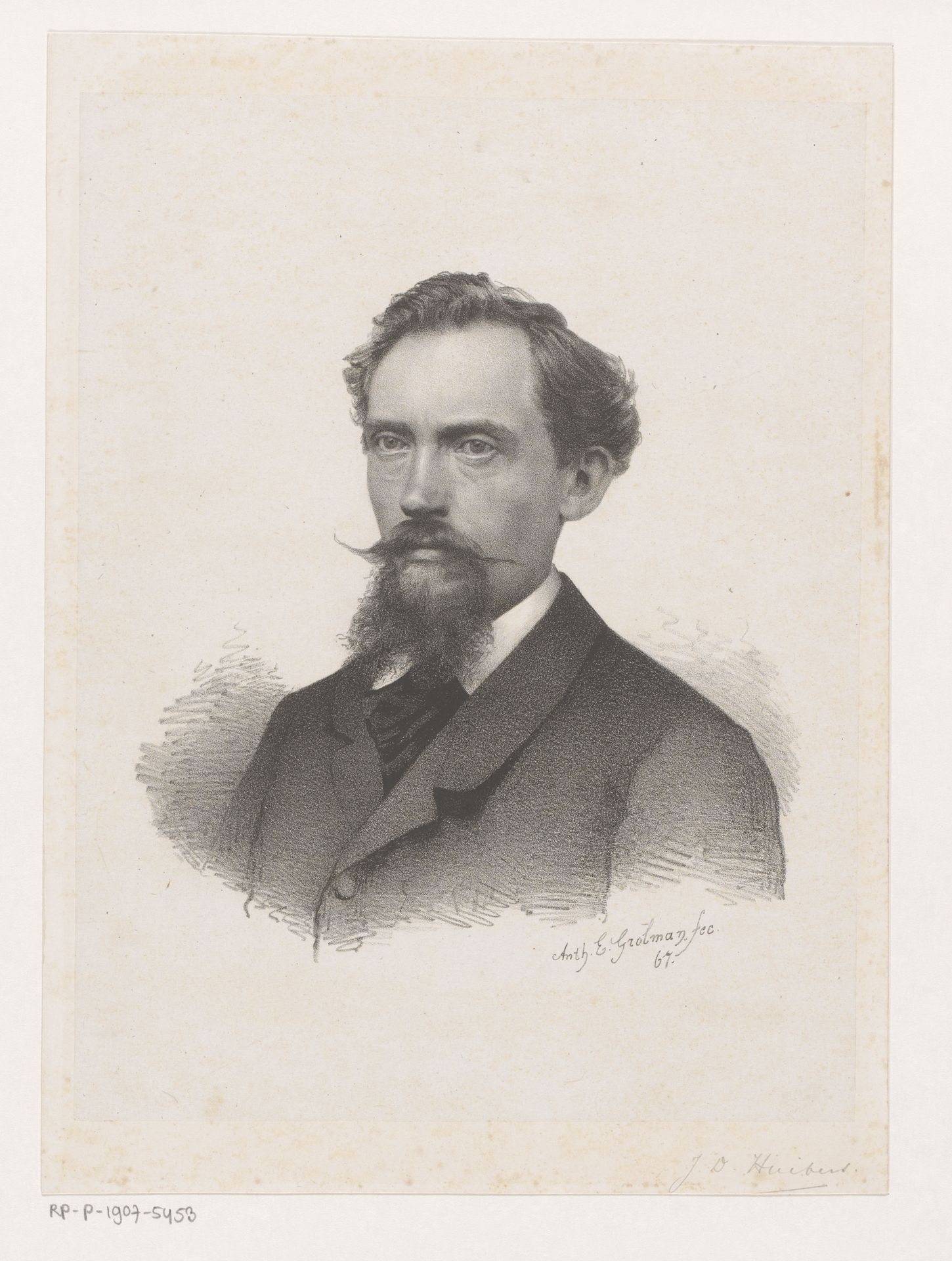 Portret van Jan Derk Huibers by Anthony Grolman