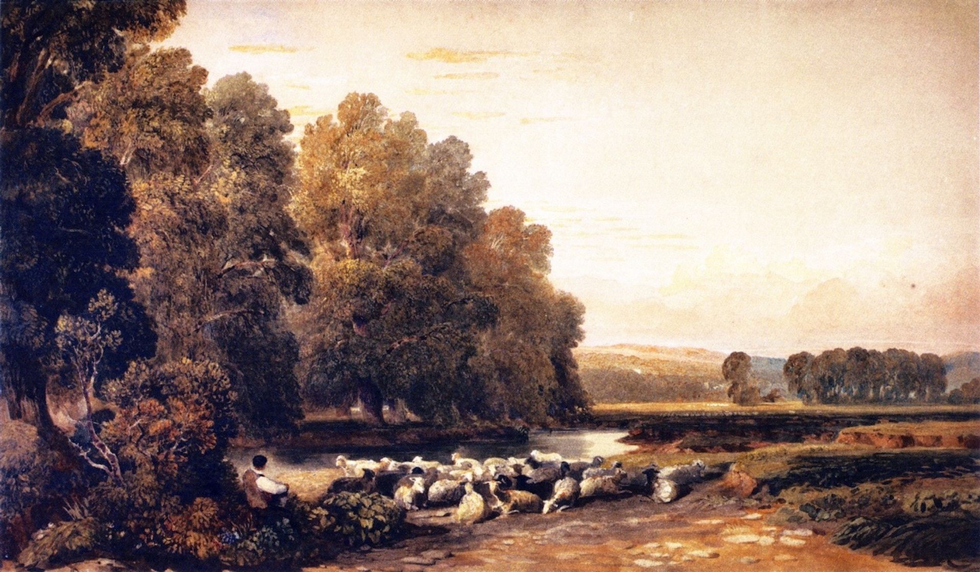 Lugg Meadows, near Hereford by David Cox