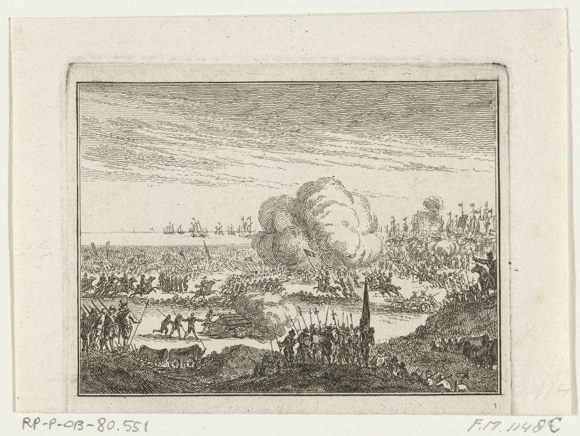 Slag bij Nieuwpoort, 1600 by Simon Fokke
