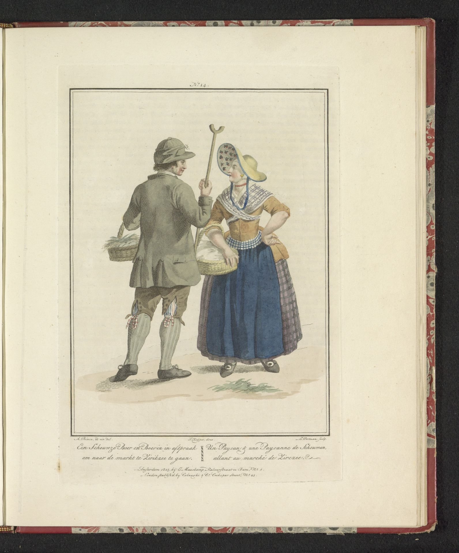 Man en vrouw van Schouwen by Ludwig Gottlieb Portman